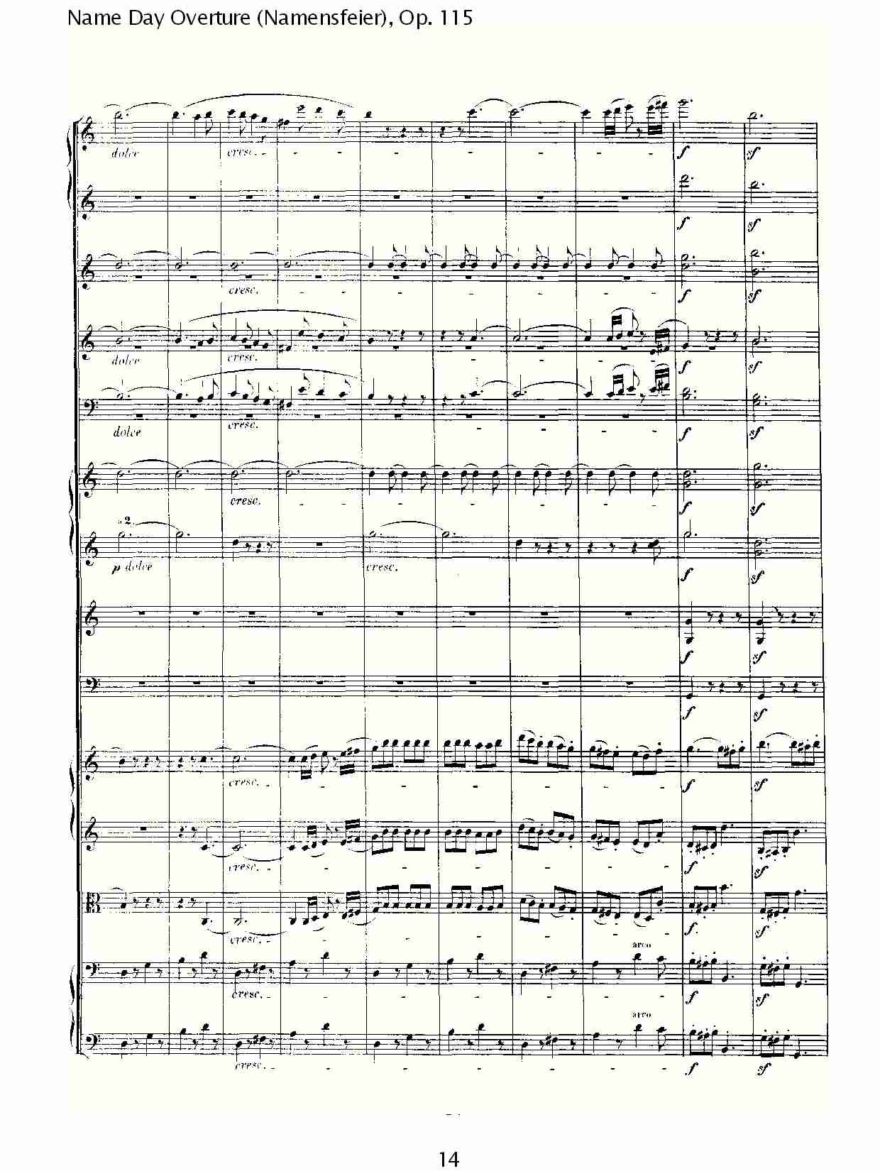 Name Day Overture (Namensfeier), Op. 115（二）总谱（图4）