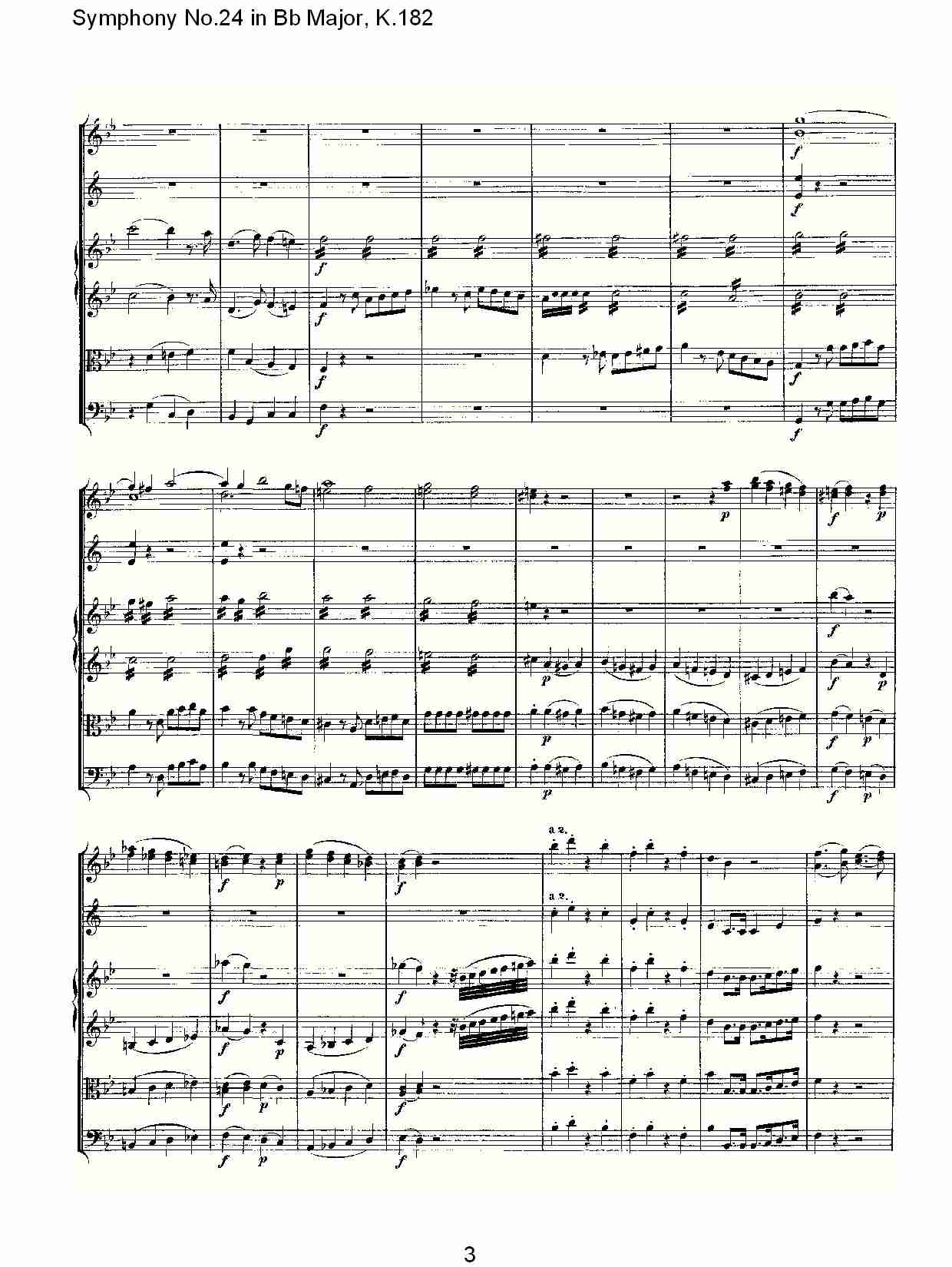 (Bb大调第二十四交响曲K.182)（一）总谱（图4）