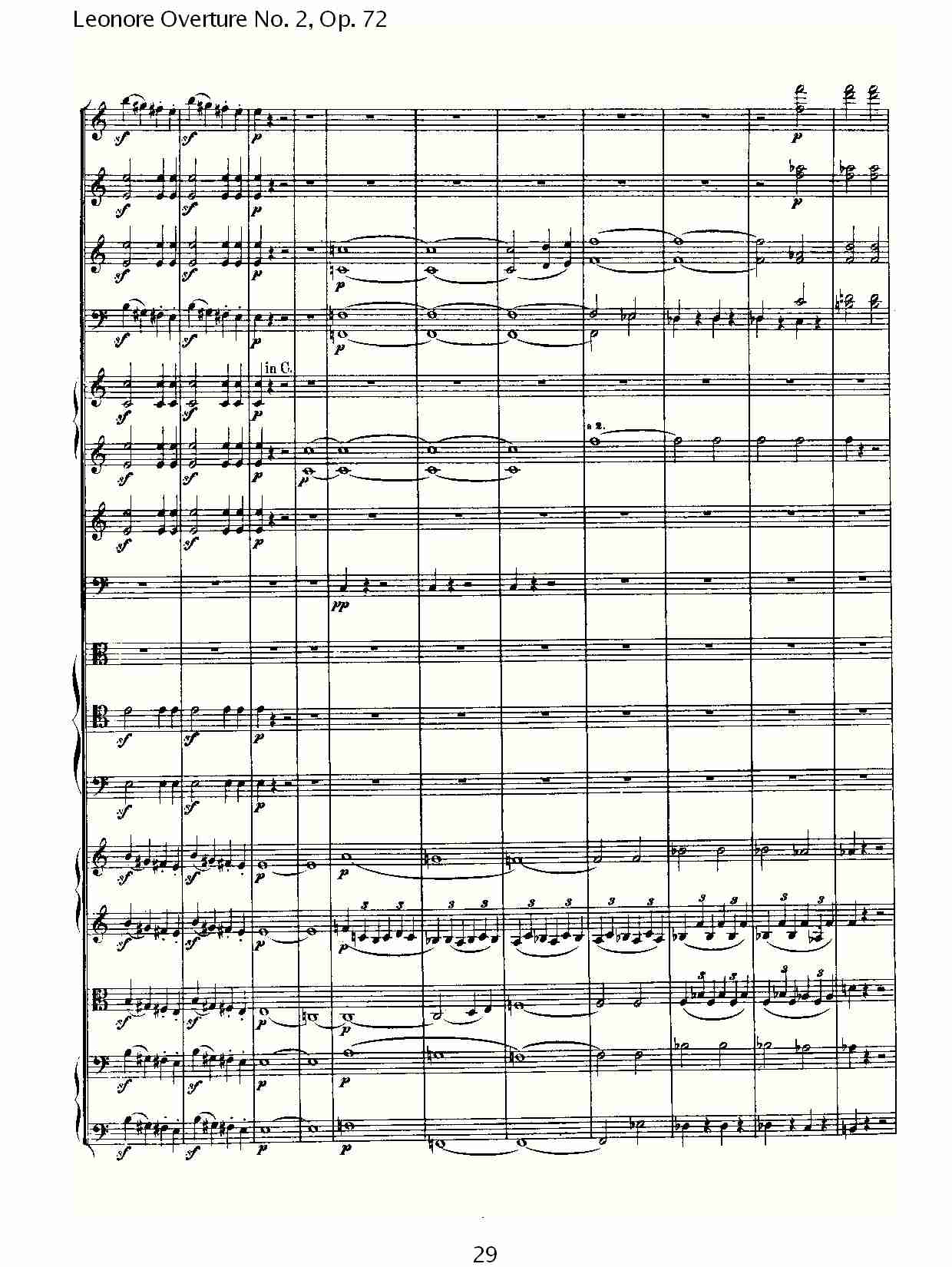Leonore Overture No. 2, Op. 72 （三）总谱（图9）