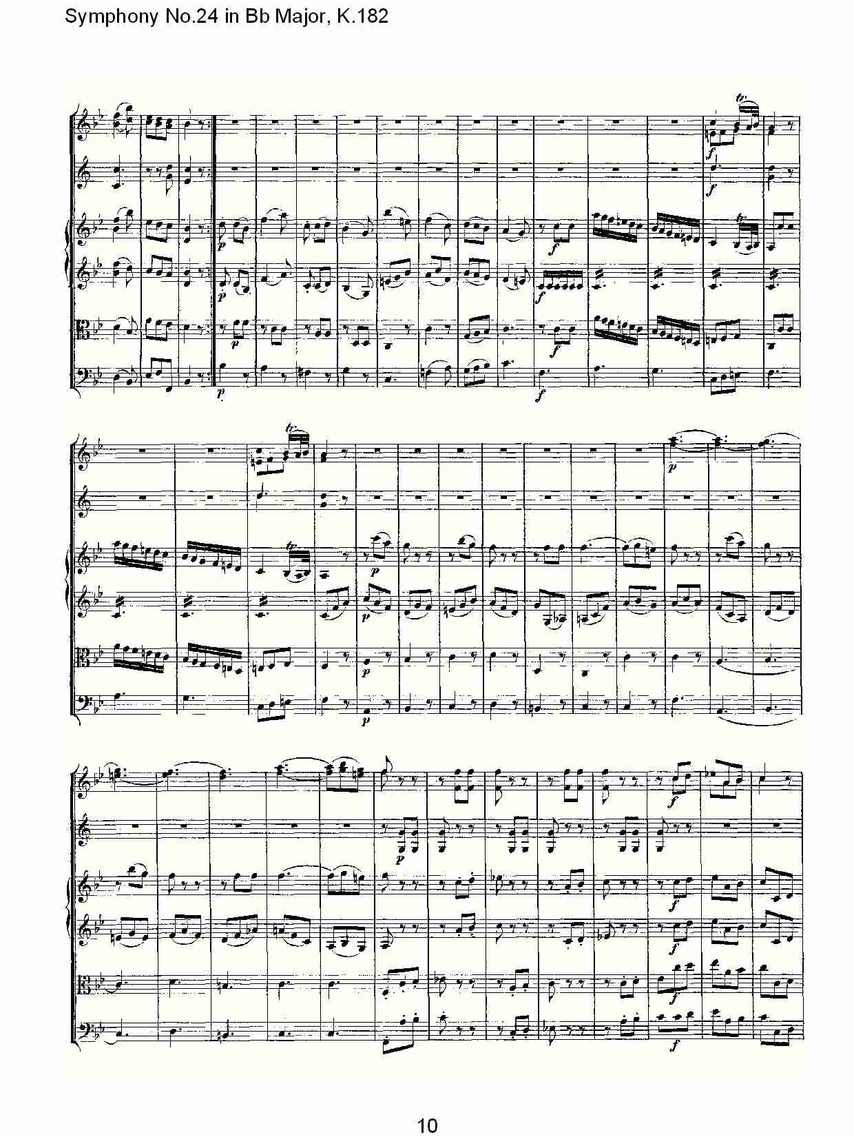 (Bb大调第二十四交响曲K.182)（一）总谱（图12）