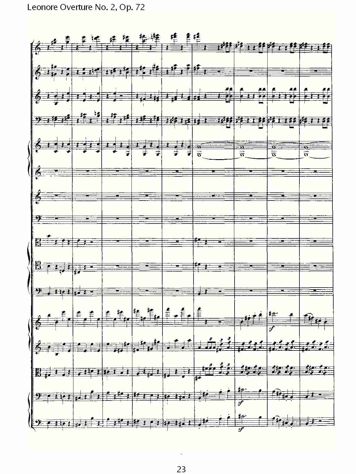 Leonore Overture No. 2, Op. 72 （三）总谱（图3）