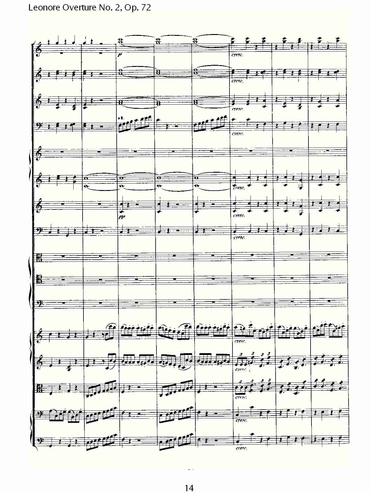 Leonore Overture No. 2, Op. 72 （二）总谱（图4）