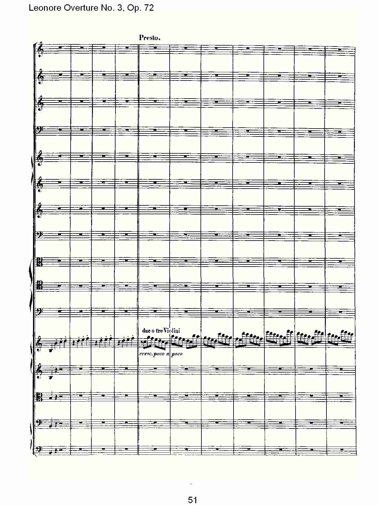Leonore Overture No. 3, Op. 72　（六）总谱（图1）