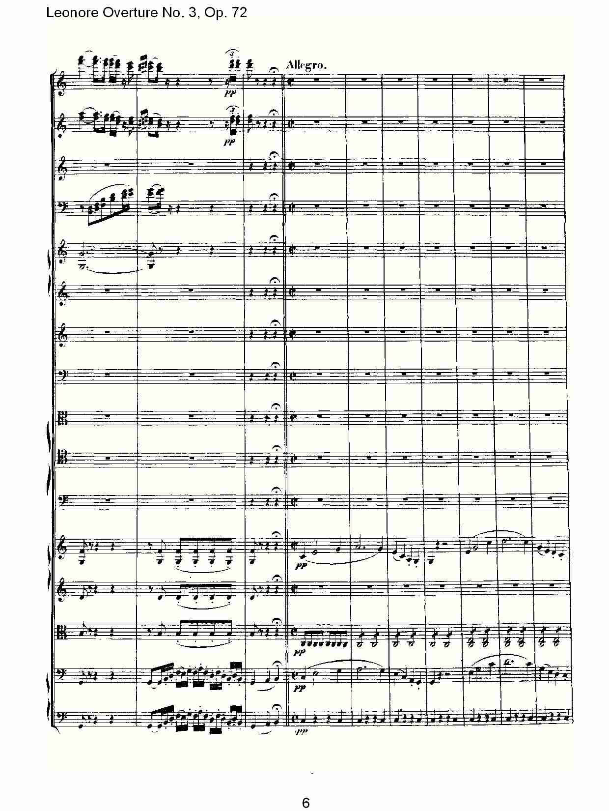 Leonore Overture No. 3, Op. 72　（一）总谱（图6）