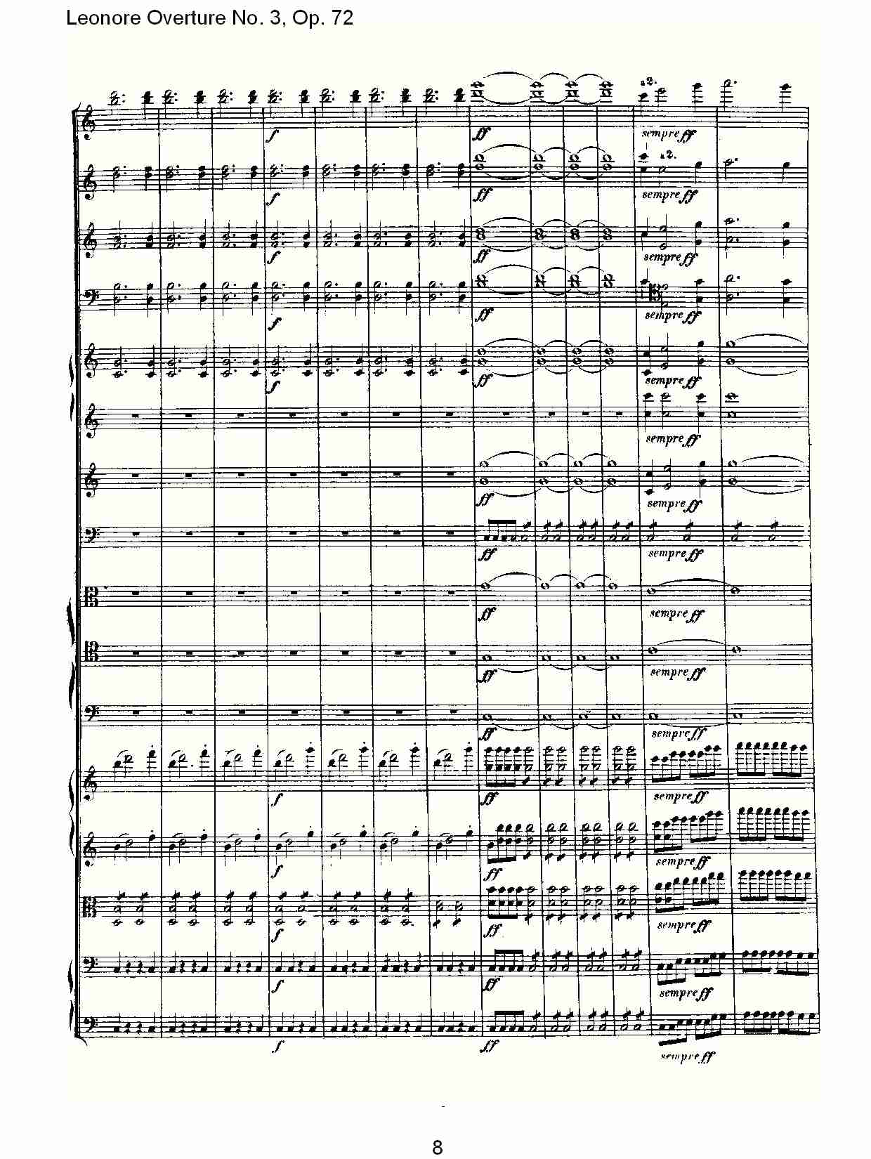 Leonore Overture No. 3, Op. 72　（一）总谱（图8）
