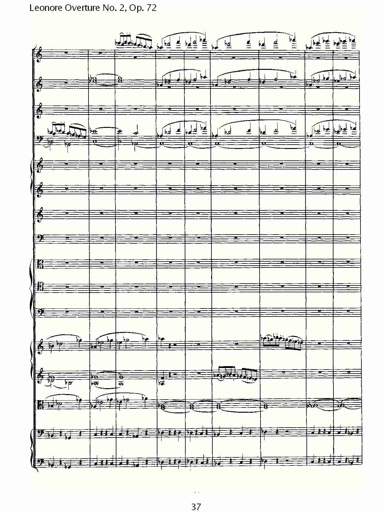 Leonore Overture No. 2, Op. 72 （四）总谱（图7）