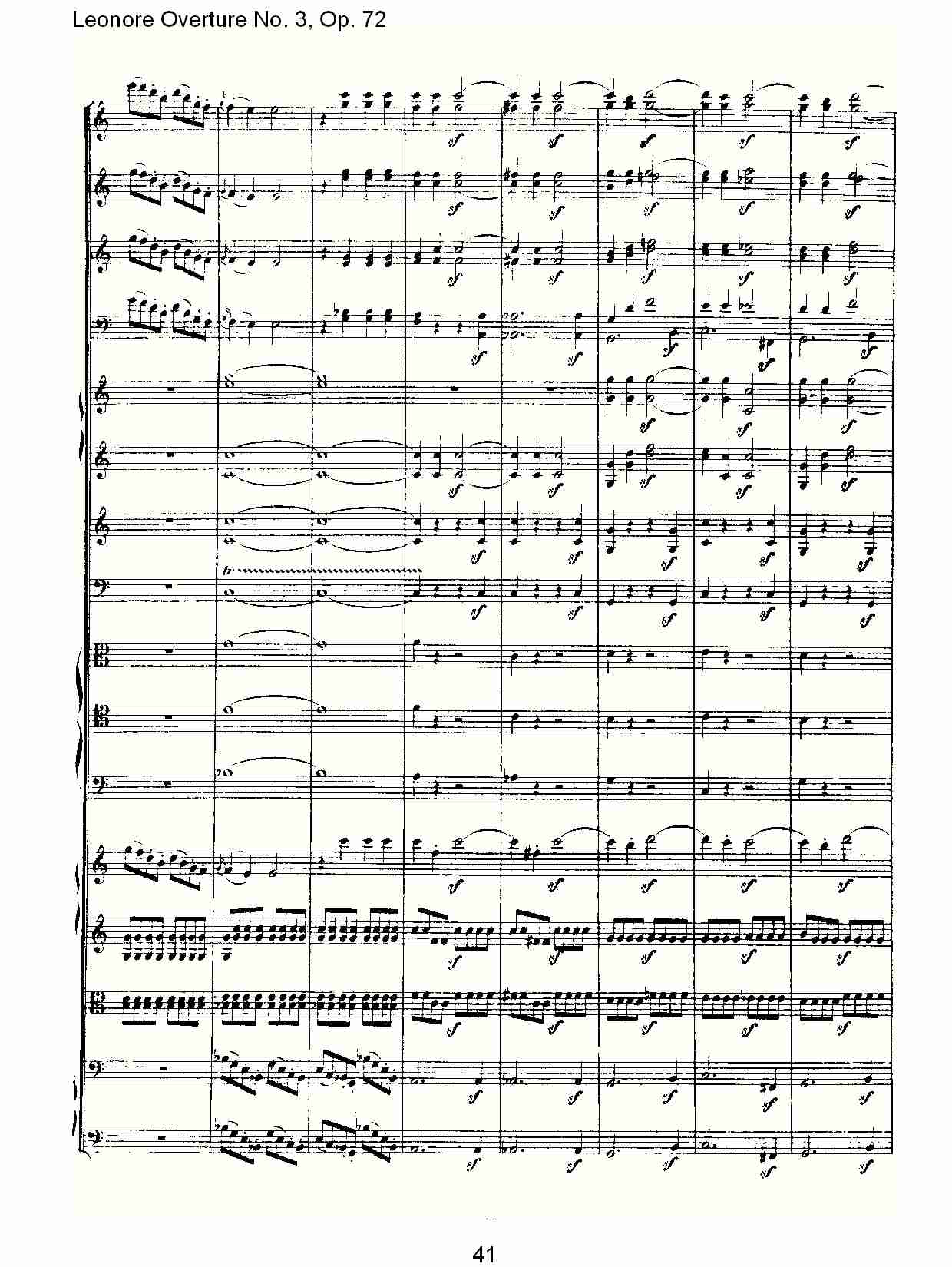Leonore Overture No. 3, Op. 72　（五）总谱（图1）