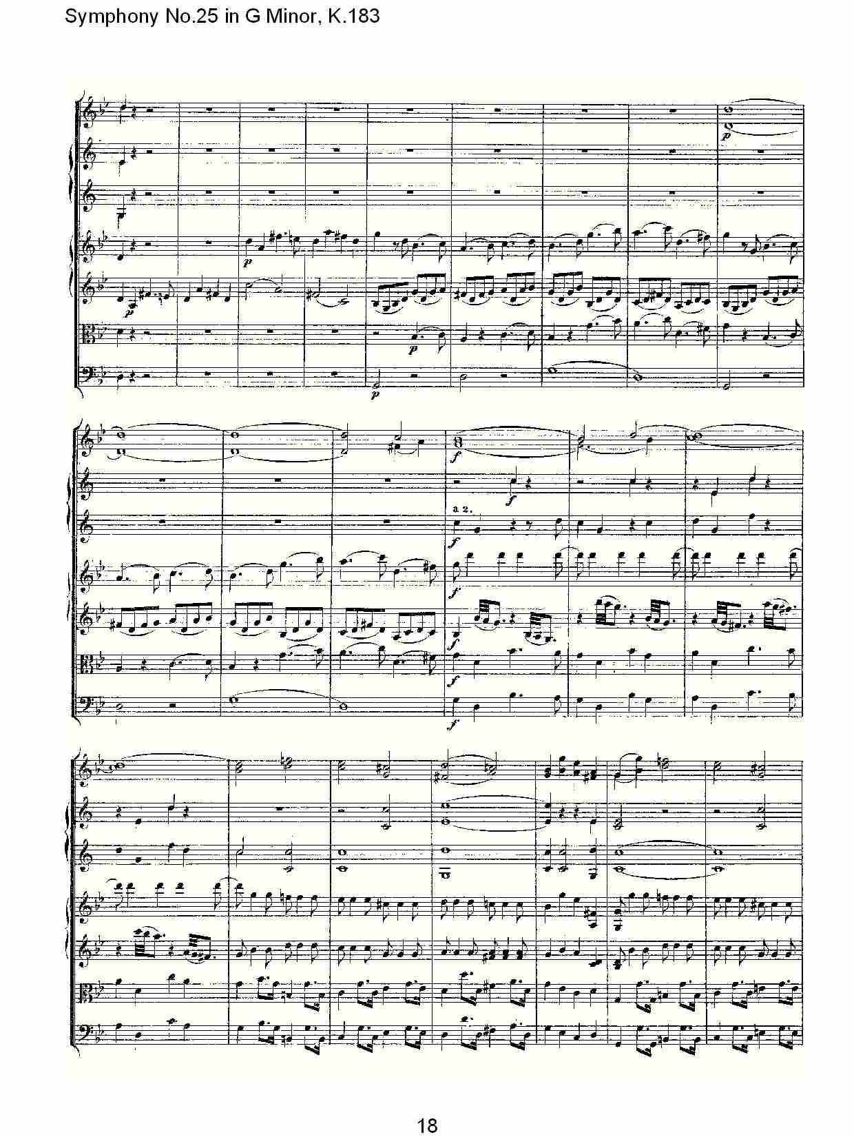 (G小调第二十五交响曲K.183)（二）总谱（图8）