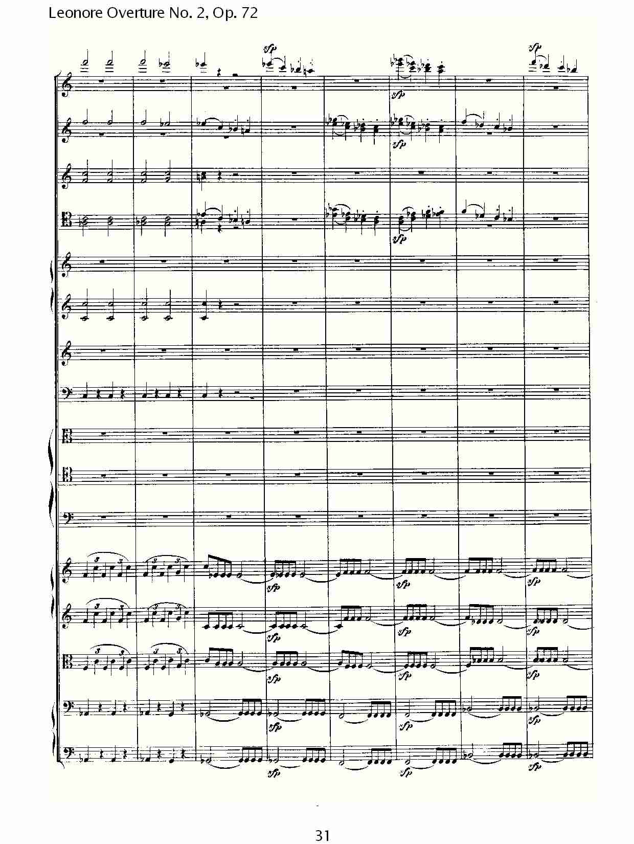 Leonore Overture No. 2, Op. 72 （四）总谱（图1）