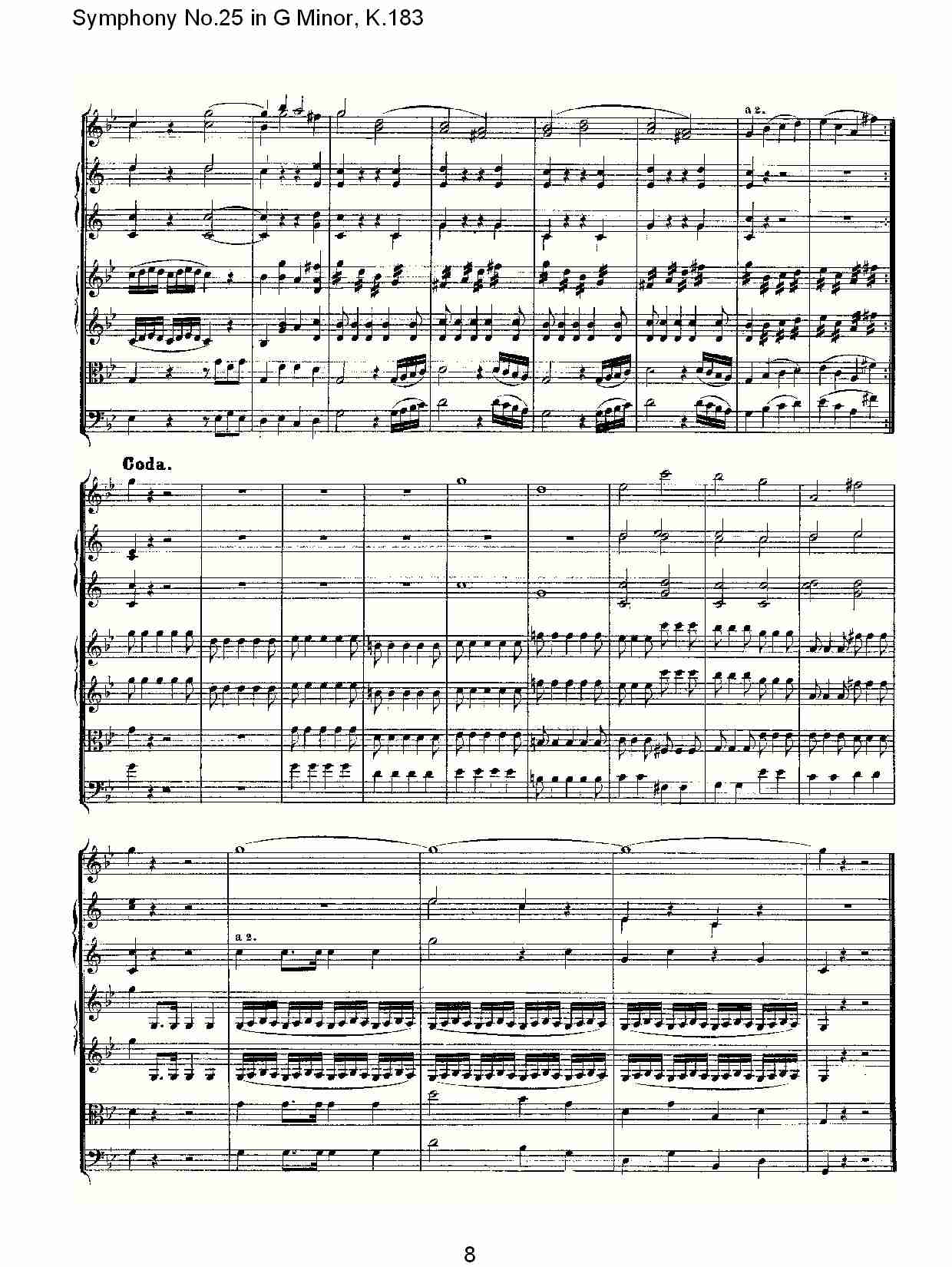(G小调第二十五交响曲K.183)（一）总谱（图10）
