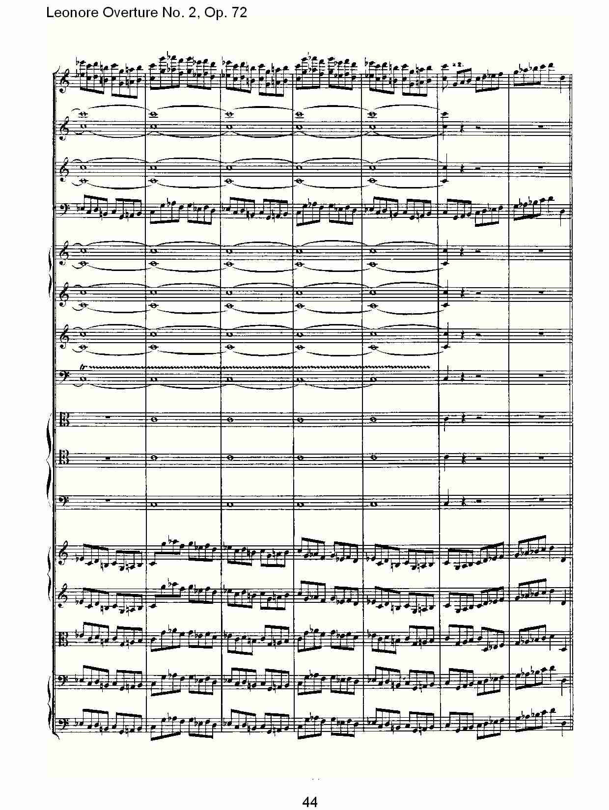 Leonore Overture No. 2, Op. 72 （五）总谱（图4）