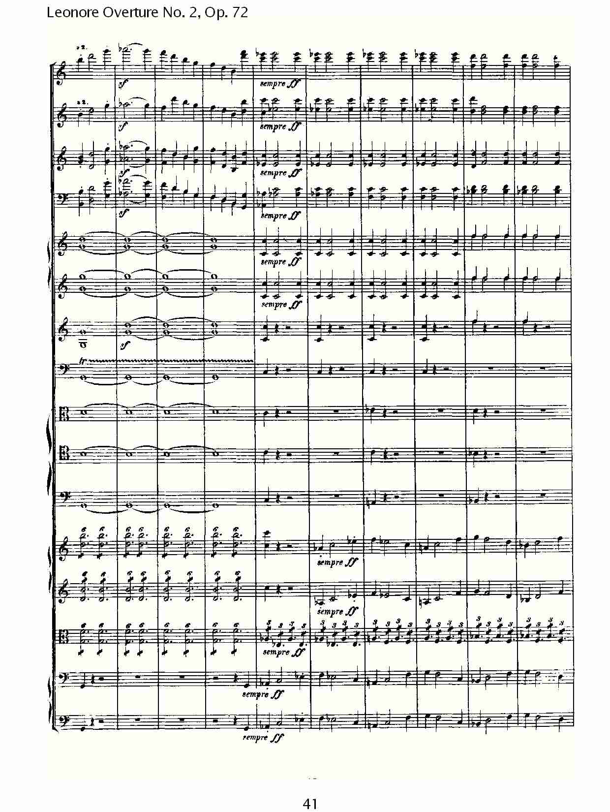 Leonore Overture No. 2, Op. 72 （五）总谱（图1）