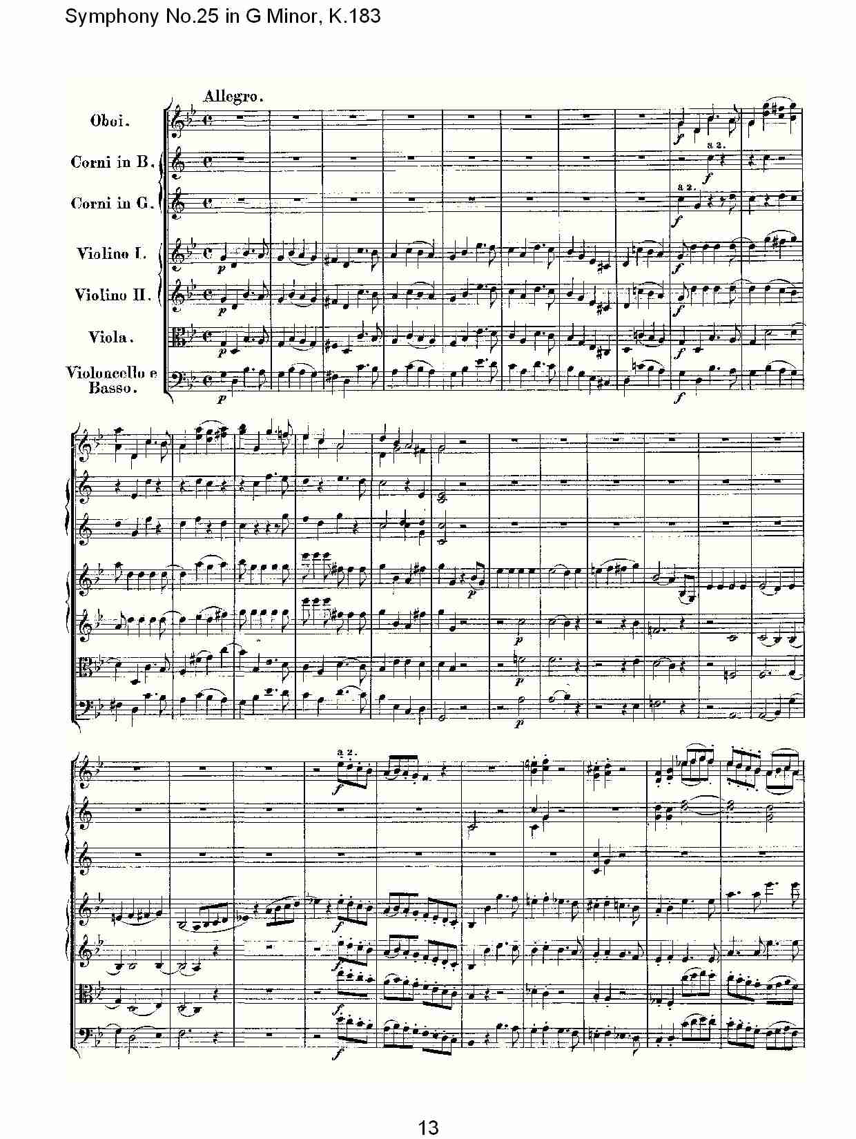 (G小调第二十五交响曲K.183)（二）总谱（图3）