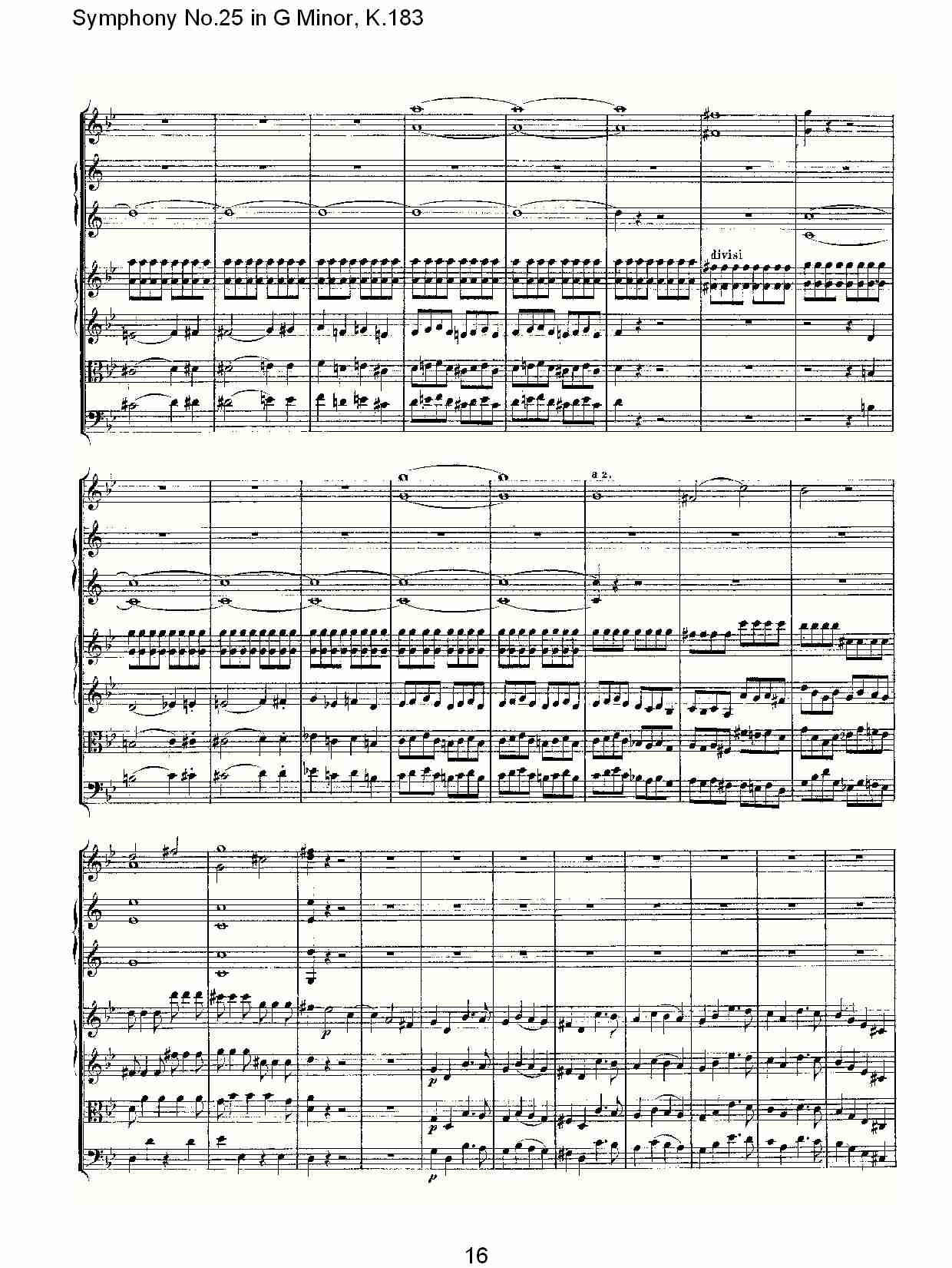 (G小调第二十五交响曲K.183)（二）总谱（图6）