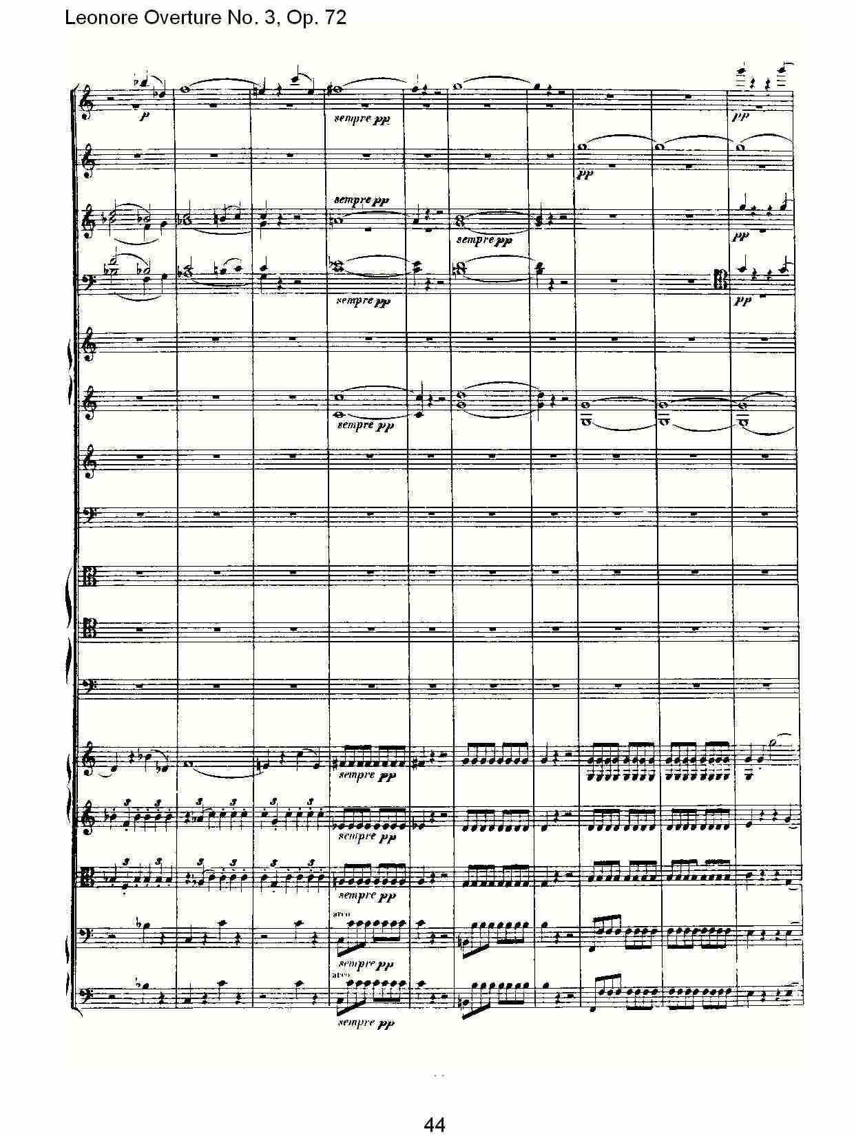 Leonore Overture No. 3, Op. 72　（五）总谱（图4）