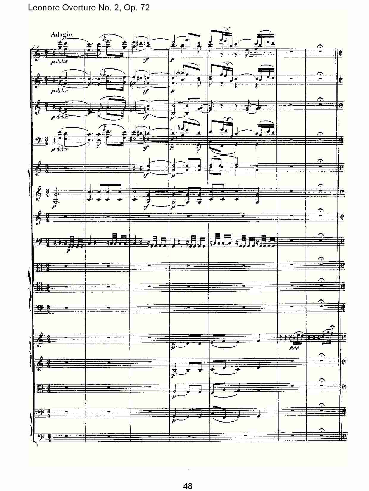 Leonore Overture No. 2, Op. 72 （五）总谱（图8）