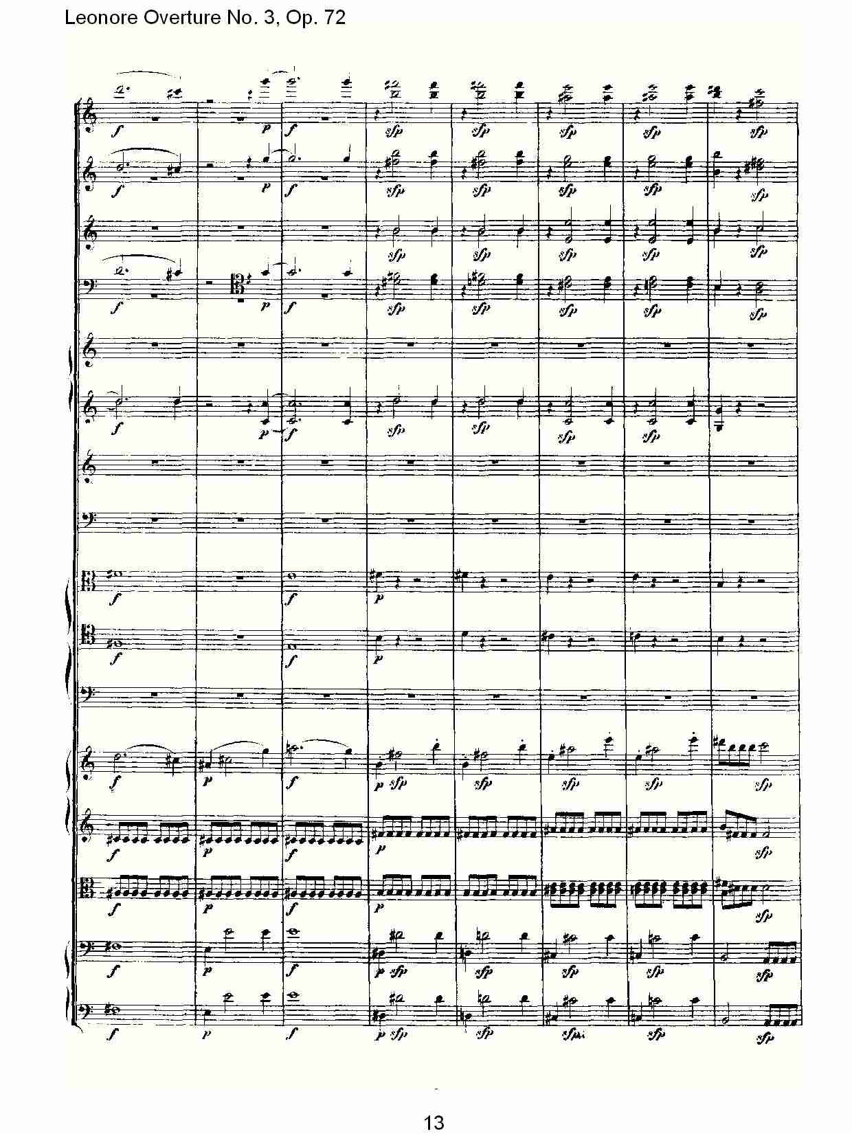 Leonore Overture No. 3, Op. 72　（二）总谱（图3）