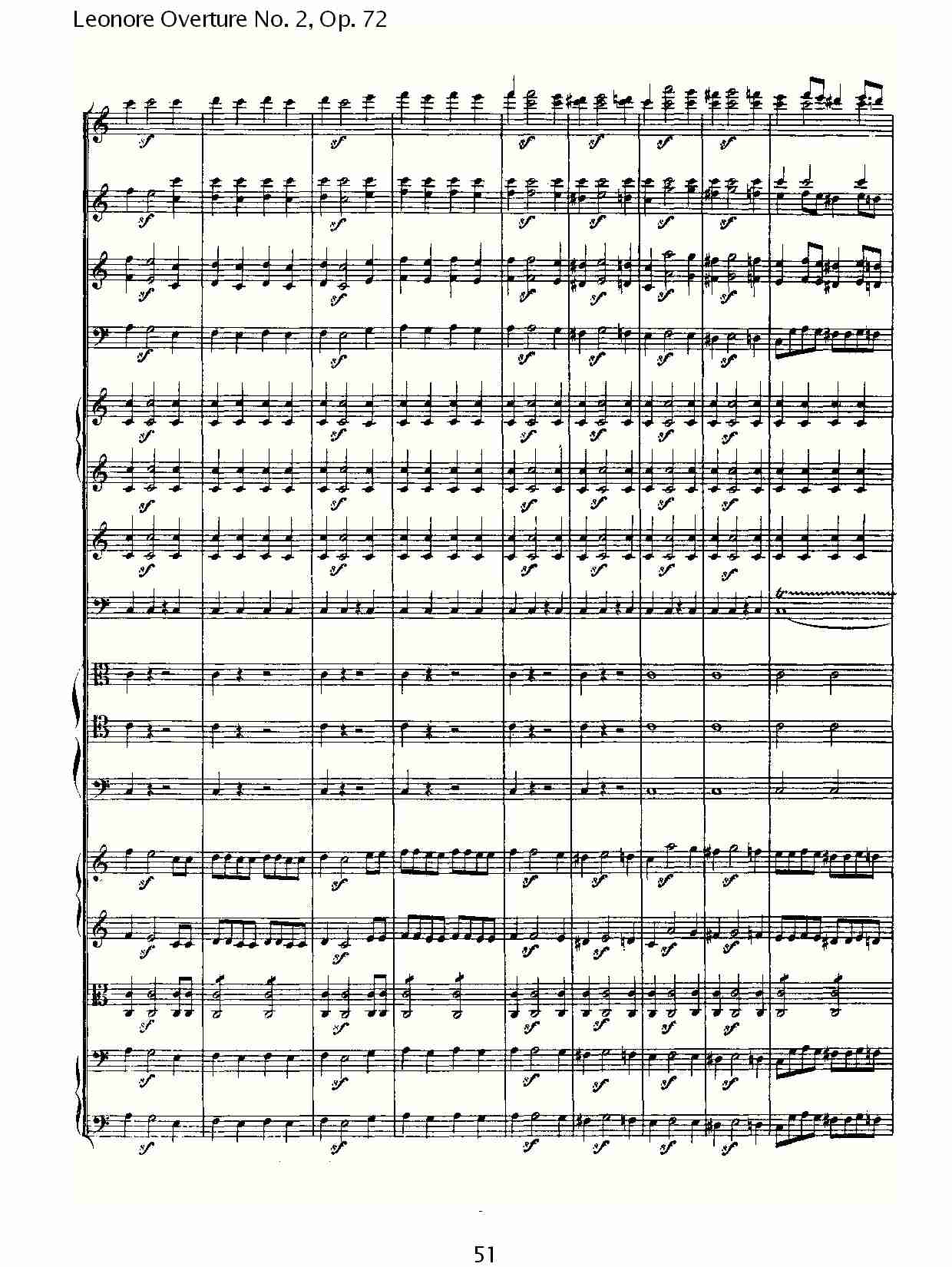 Leonore Overture No. 2, Op. 72 （六）总谱（图1）