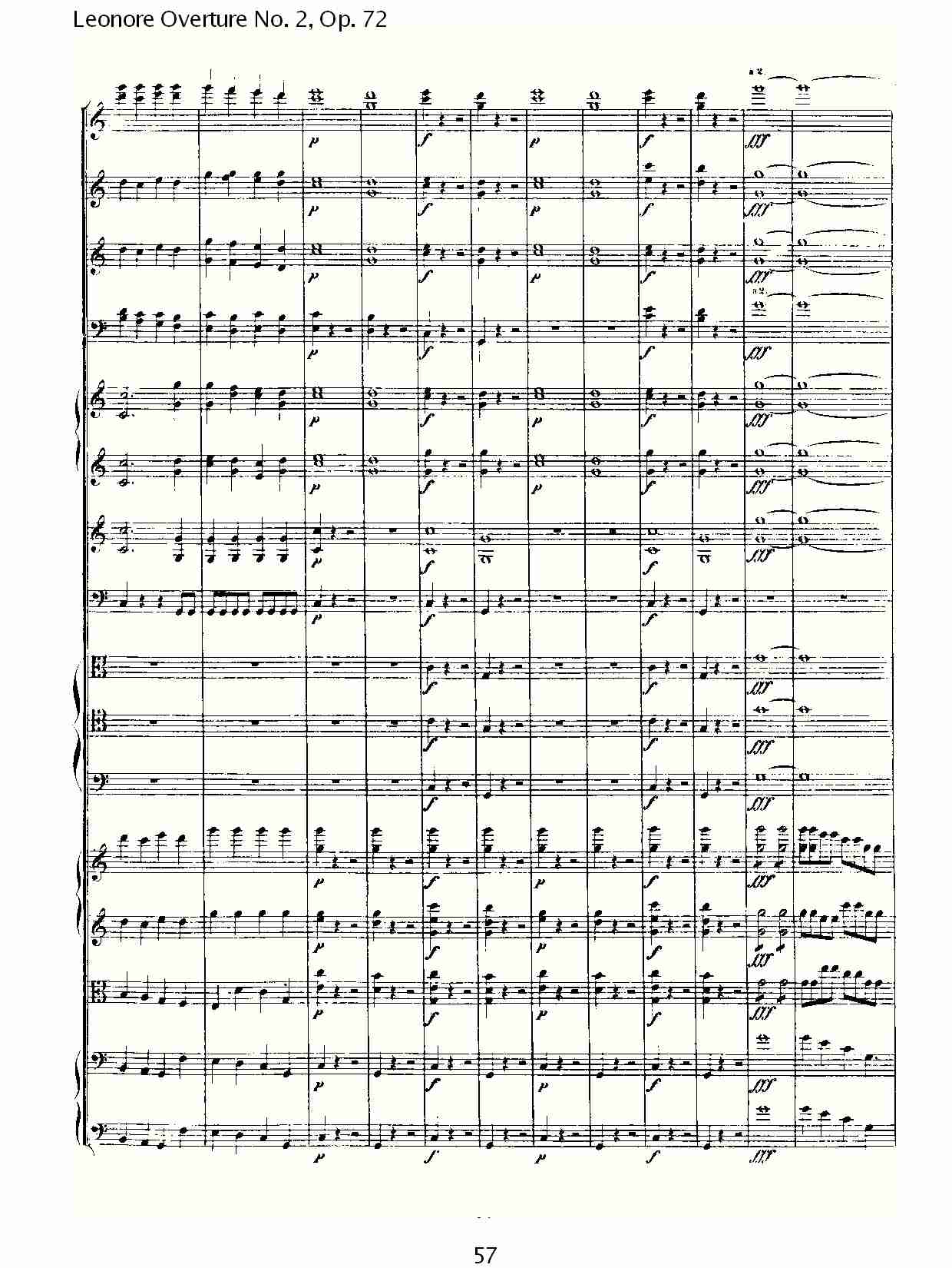 Leonore Overture No. 2, Op. 72 （六）总谱（图7）
