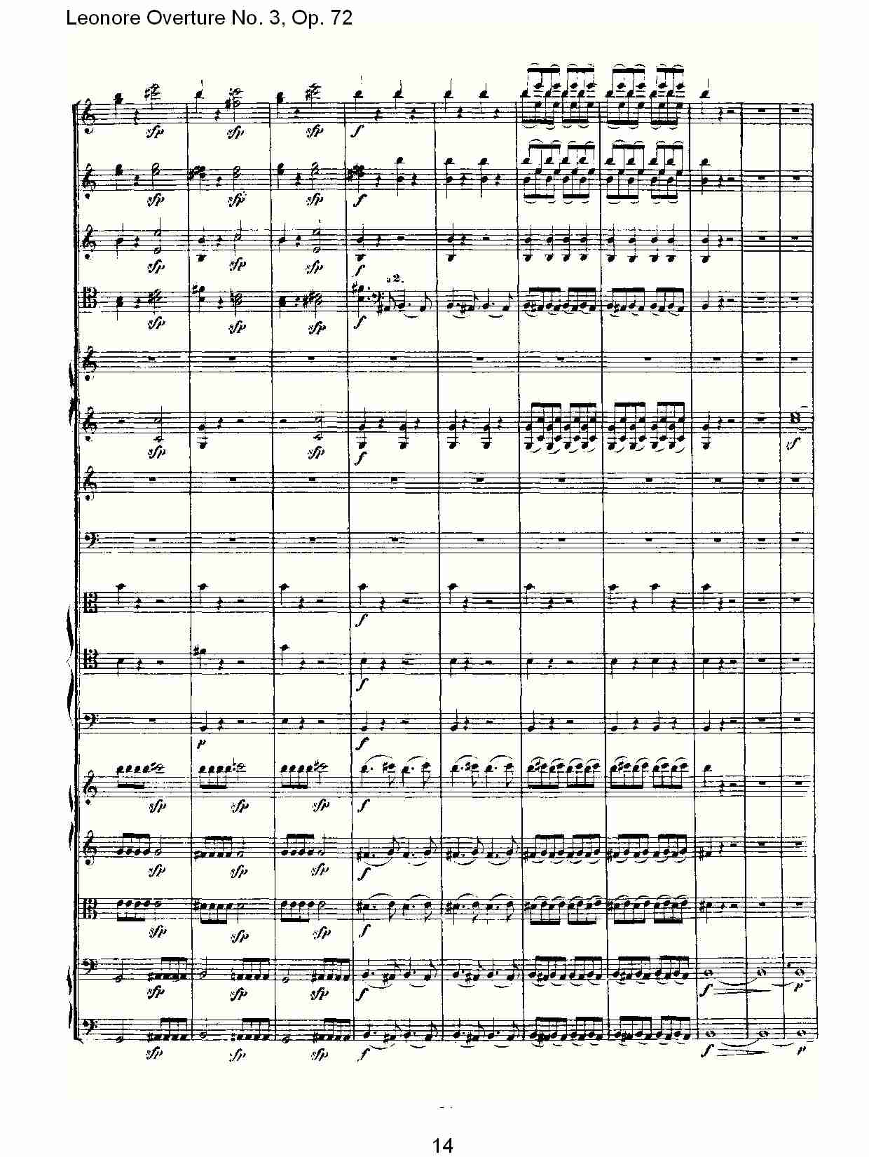 Leonore Overture No. 3, Op. 72　（二）总谱（图4）