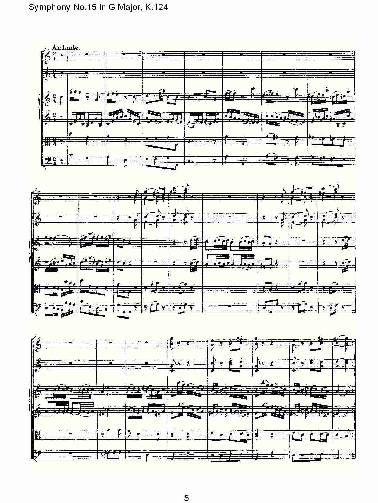 (G大调第十五交响曲K.124)（一）总谱（图5）