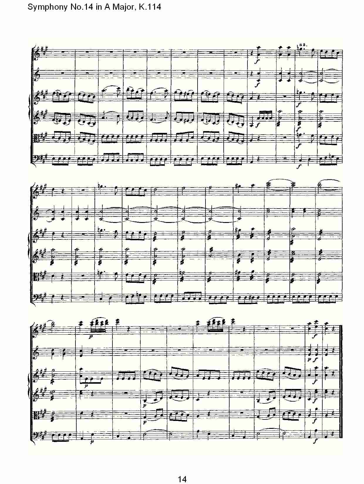(A大调第十四交响曲K.114)（二）总谱（图4）