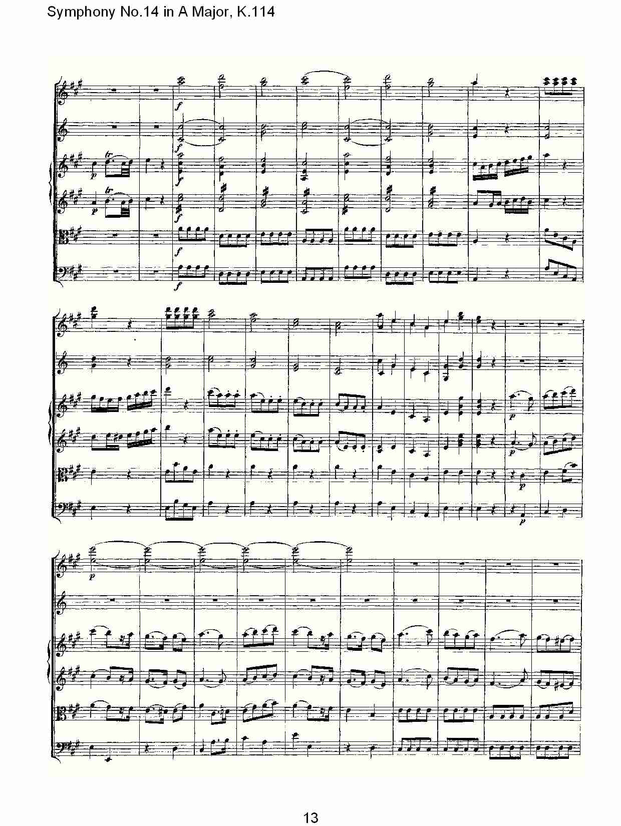 (A大调第十四交响曲K.114)（二）总谱（图3）