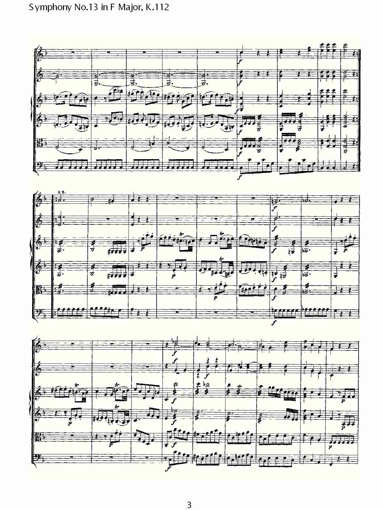 (F大调第十三交响曲K.112)（一）总谱（图3）