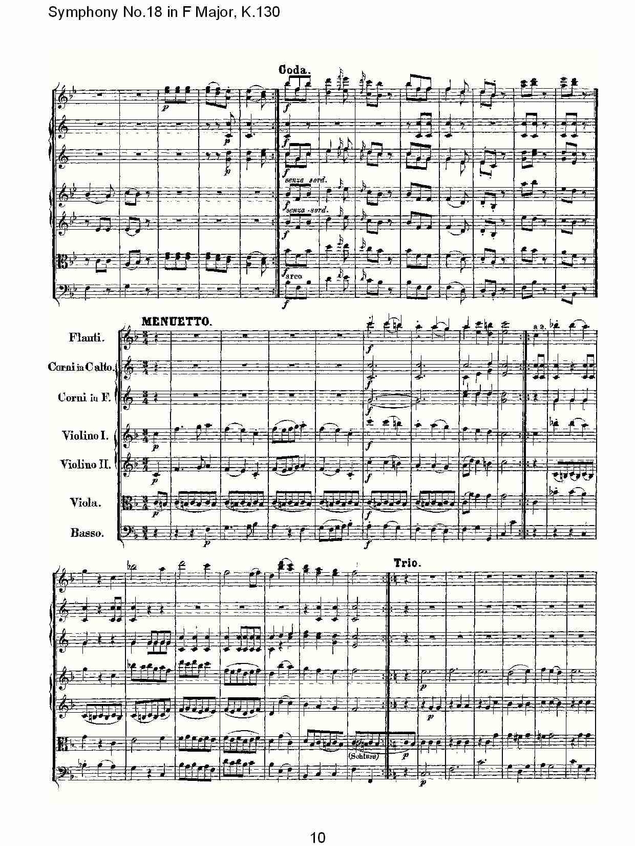 F大调第十八交响曲K.130（一）总谱（图10）