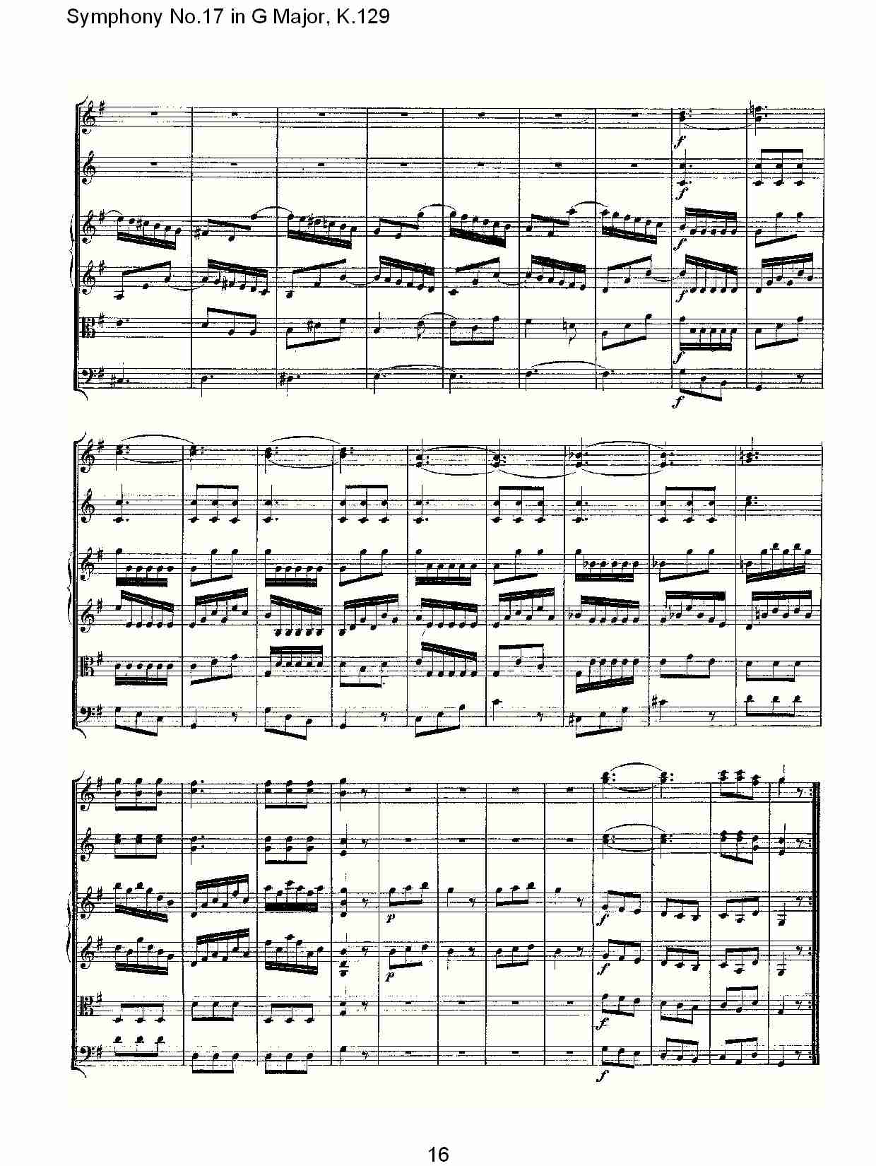 (G大调第十七交响曲K.129)（二）总谱（图6）