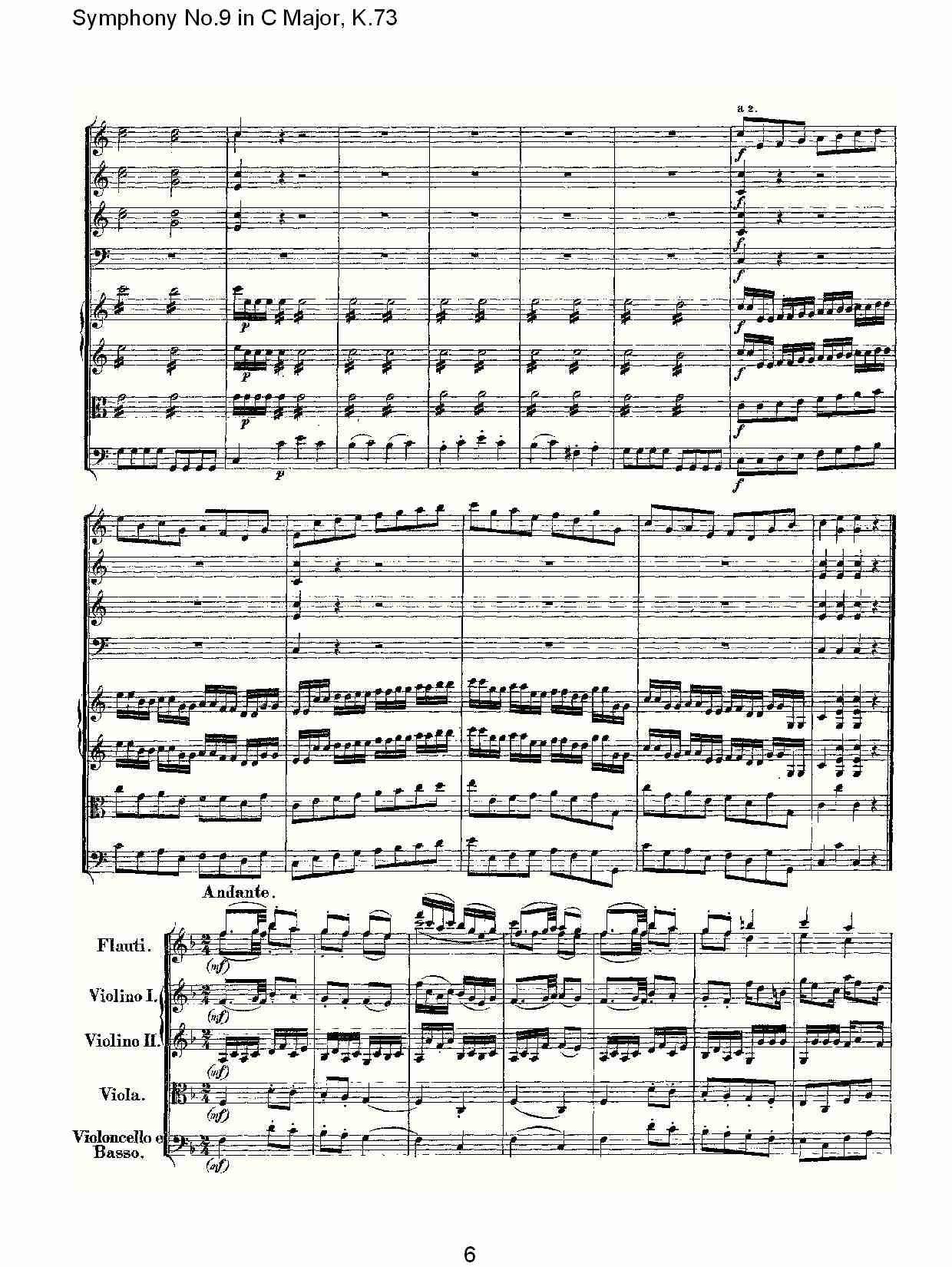 C大调第九交响曲K.73（一）总谱（图6）