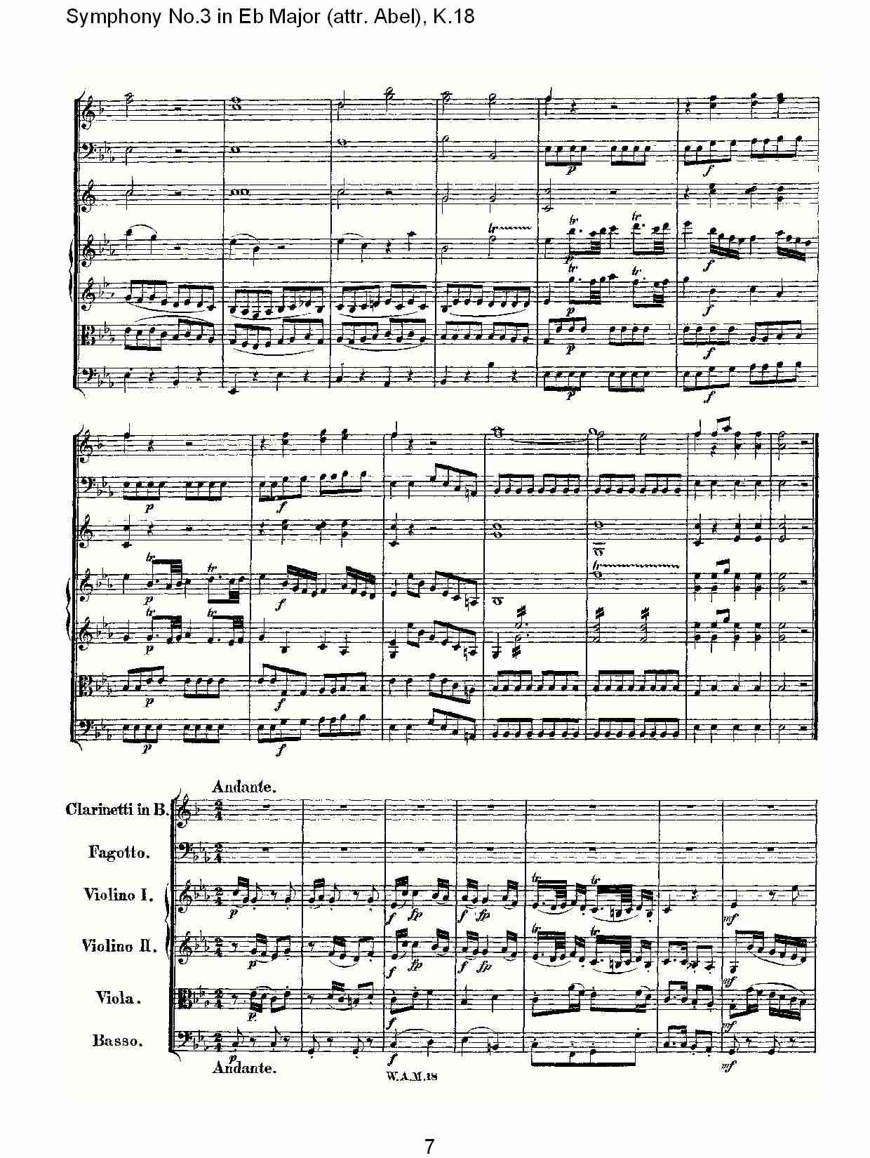 (Ｅb大调第三交响曲K.18)(一)总谱（图9）