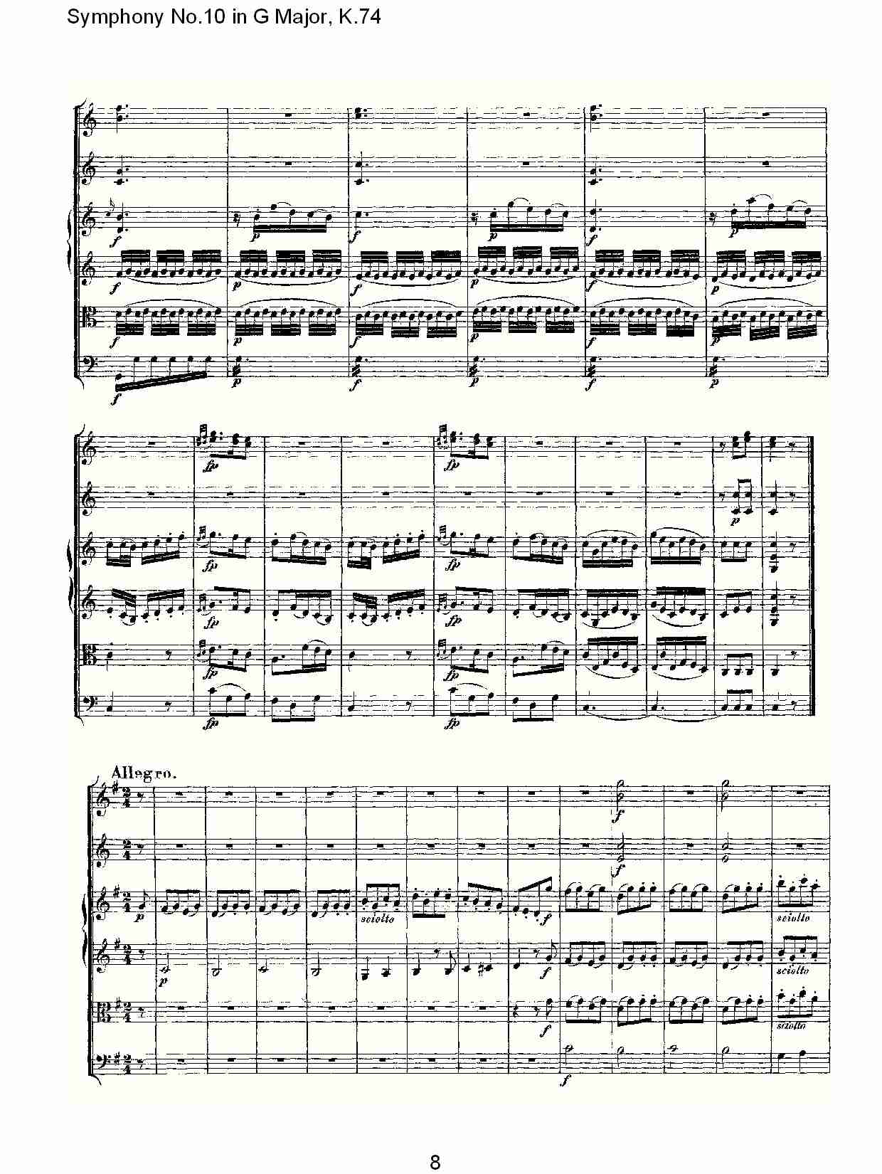 G大调第十交响曲K.74总谱（图8）