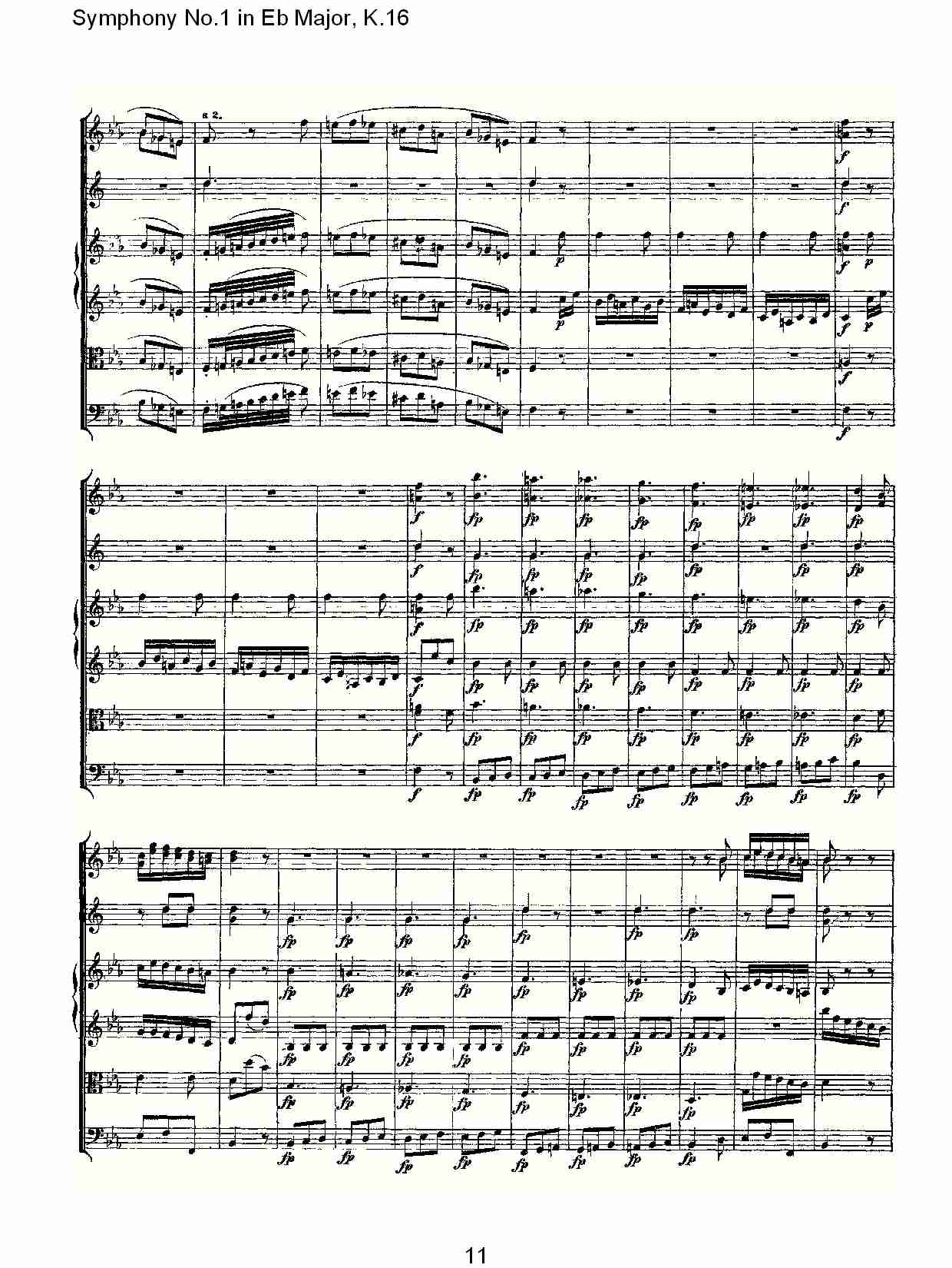 Symphony No.1 in Eb Major, K.16(Eb大调第一交响曲K.16)总谱（图11）