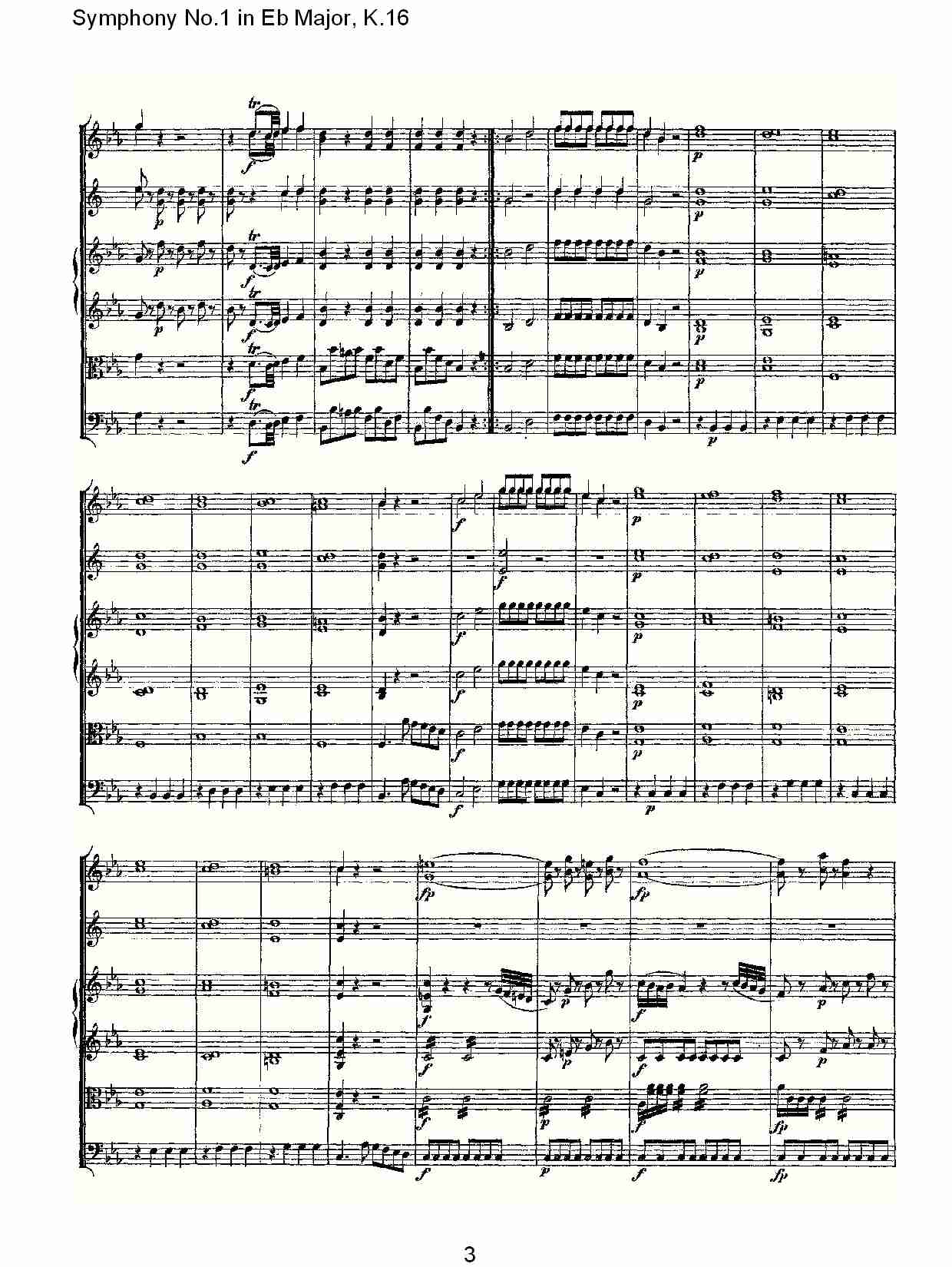 Symphony No.1 in Eb Major, K.16(Eb大调第一交响曲K.16)总谱（图3）