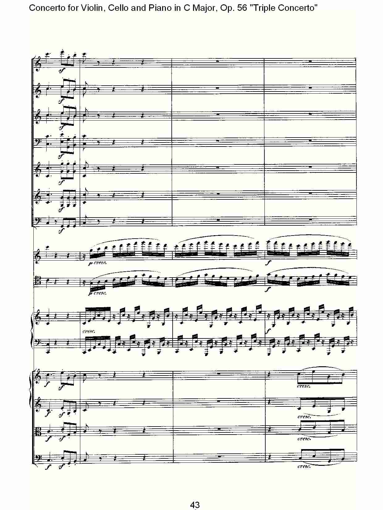 C大调大提琴与钢琴协奏曲 Op.56）第三乐章(五)总谱（图3）