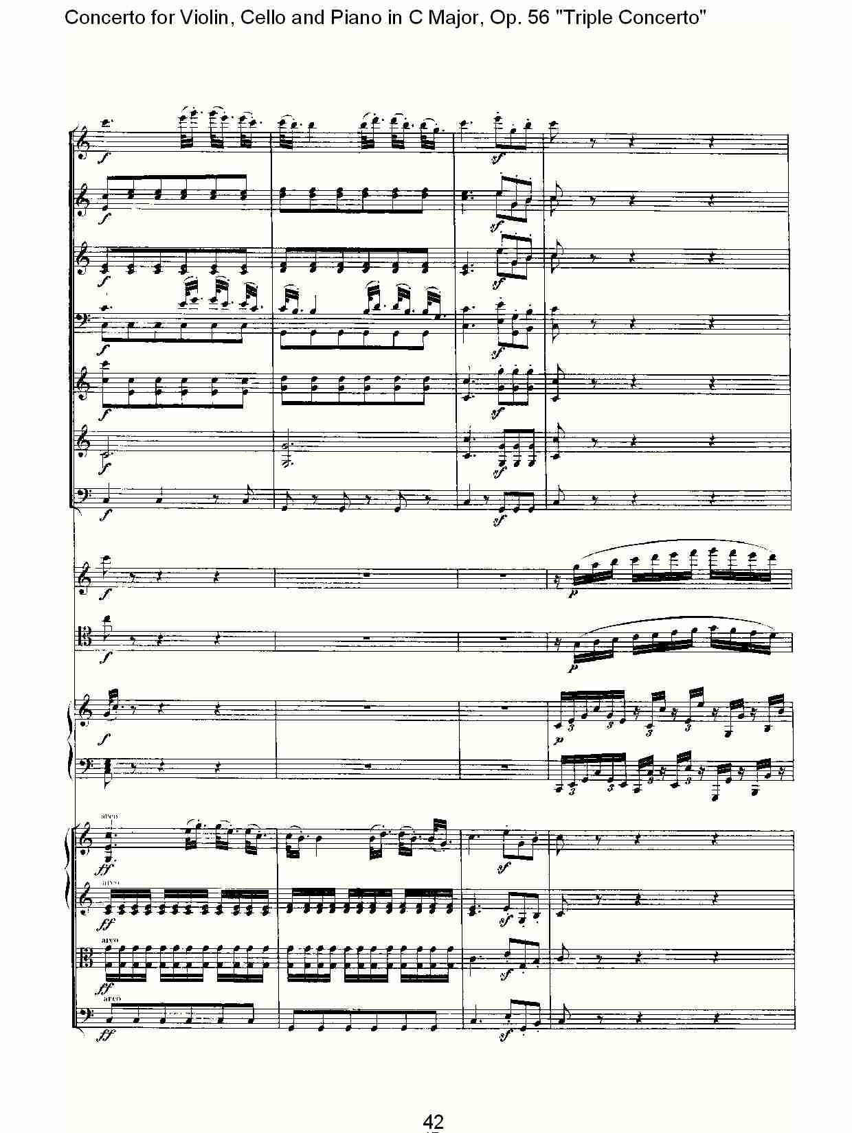 C大调大提琴与钢琴协奏曲 Op.56）第三乐章(五)总谱（图2）