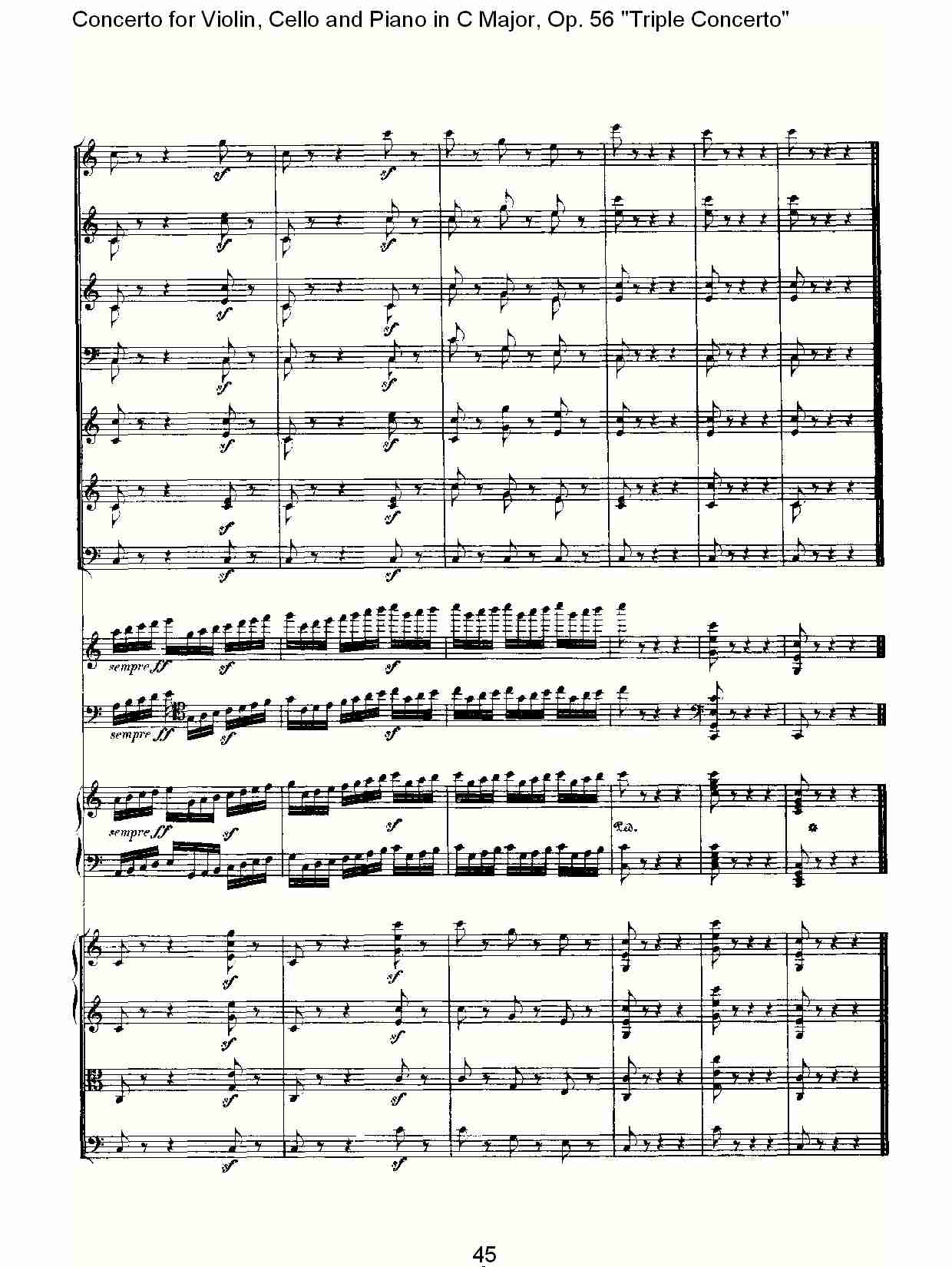 C大调大提琴与钢琴协奏曲 Op.56）第三乐章(五)总谱（图5）