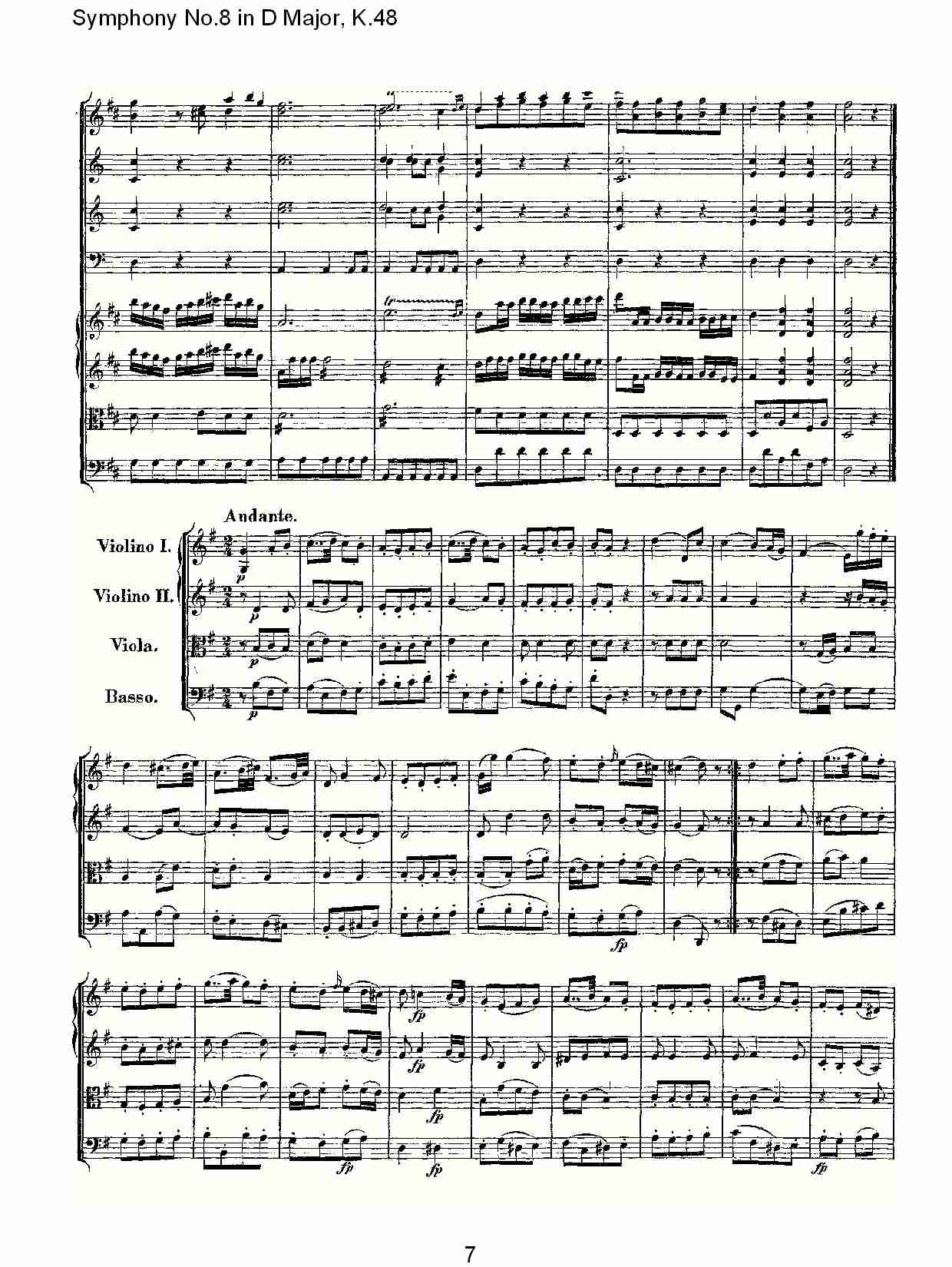 D大调第八交响曲K.48(一)总谱（图7）