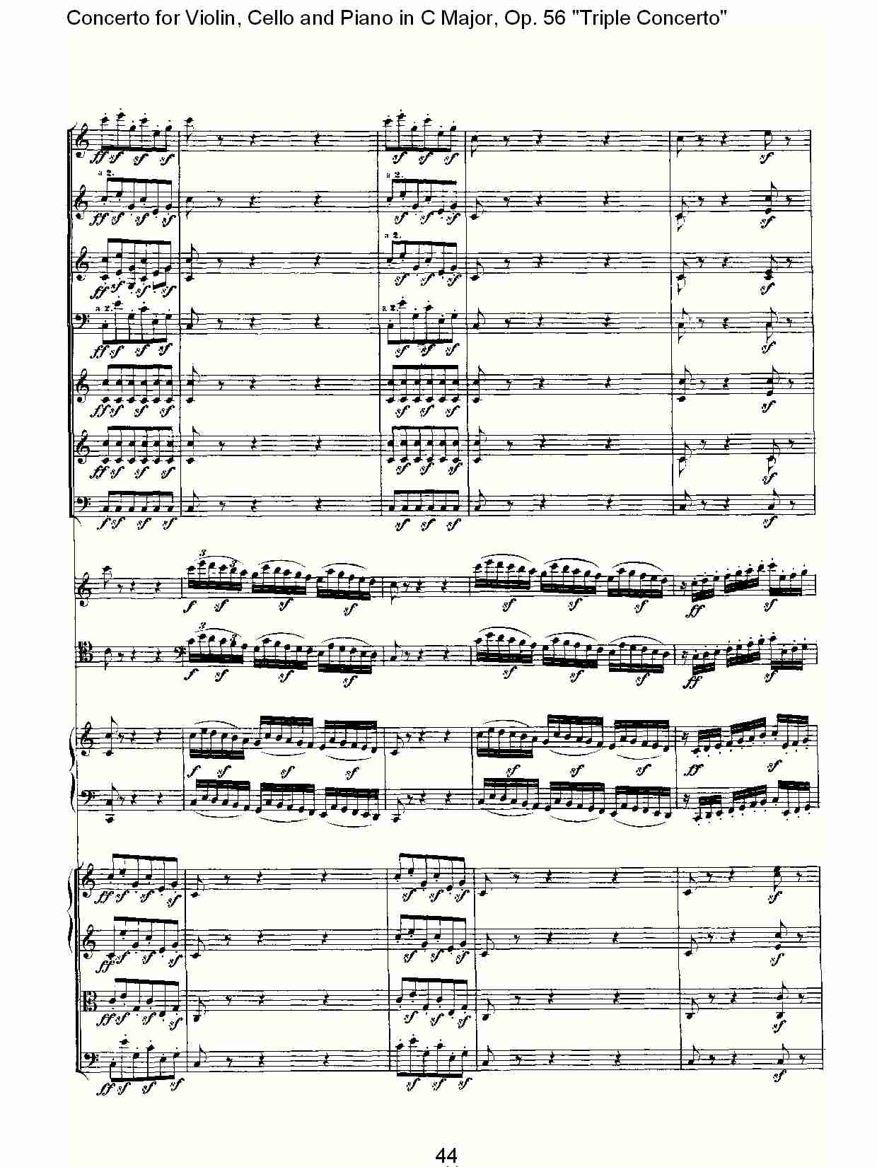 C大调大提琴与钢琴协奏曲 Op.56）第三乐章(五)总谱（图4）