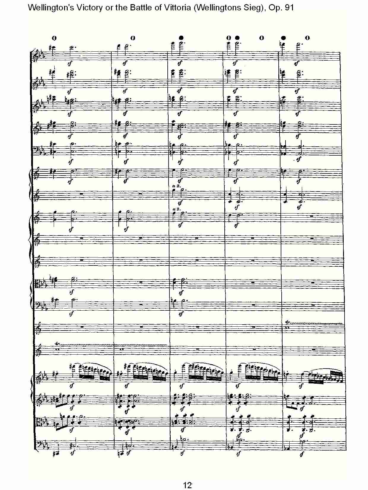 (Wellingtons Sieg), Op.91(第一乐章)(二)总谱（图2）