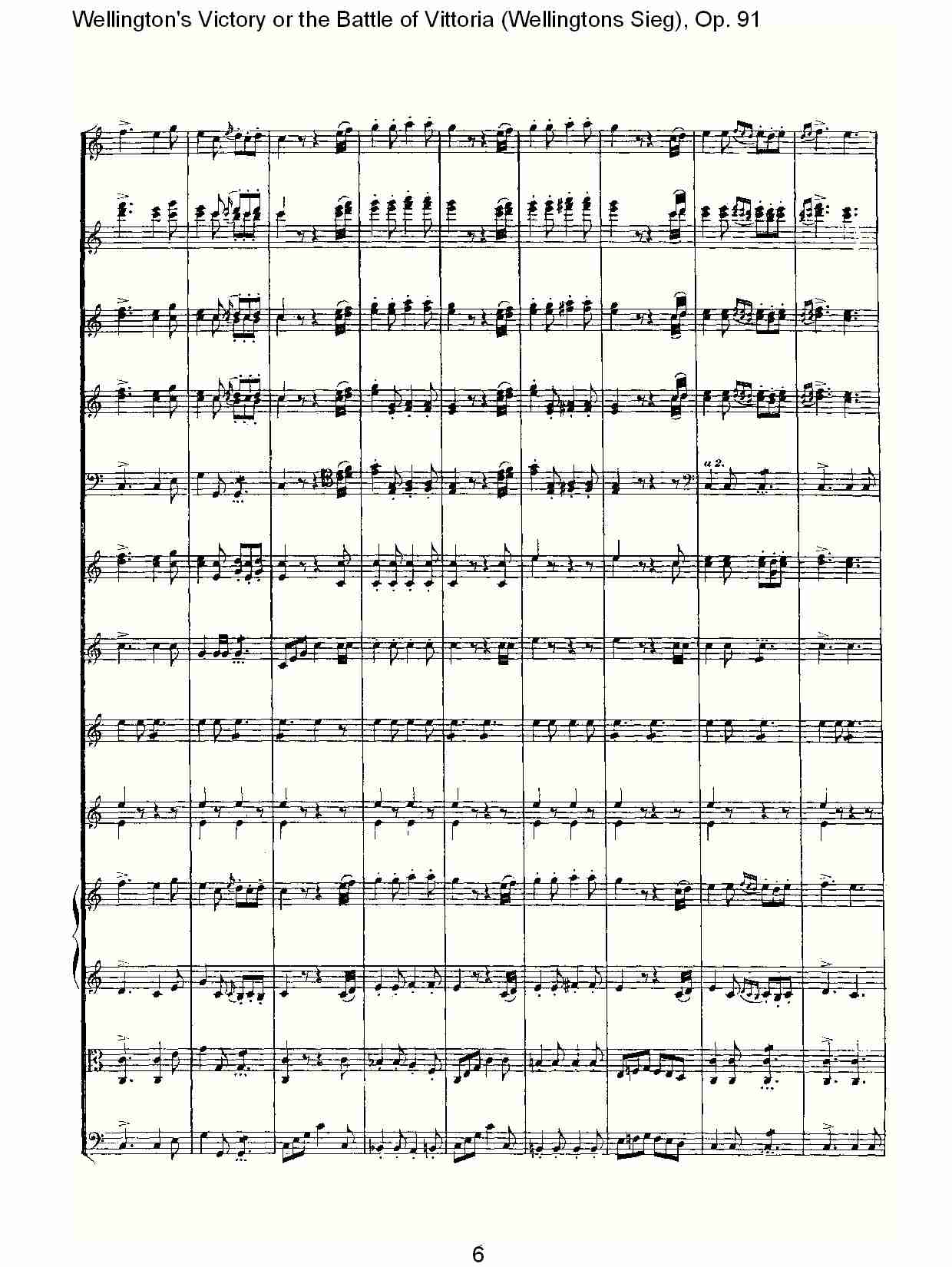(Wellingtons Sieg), Op.91(第一乐章)(一)总谱（图6）