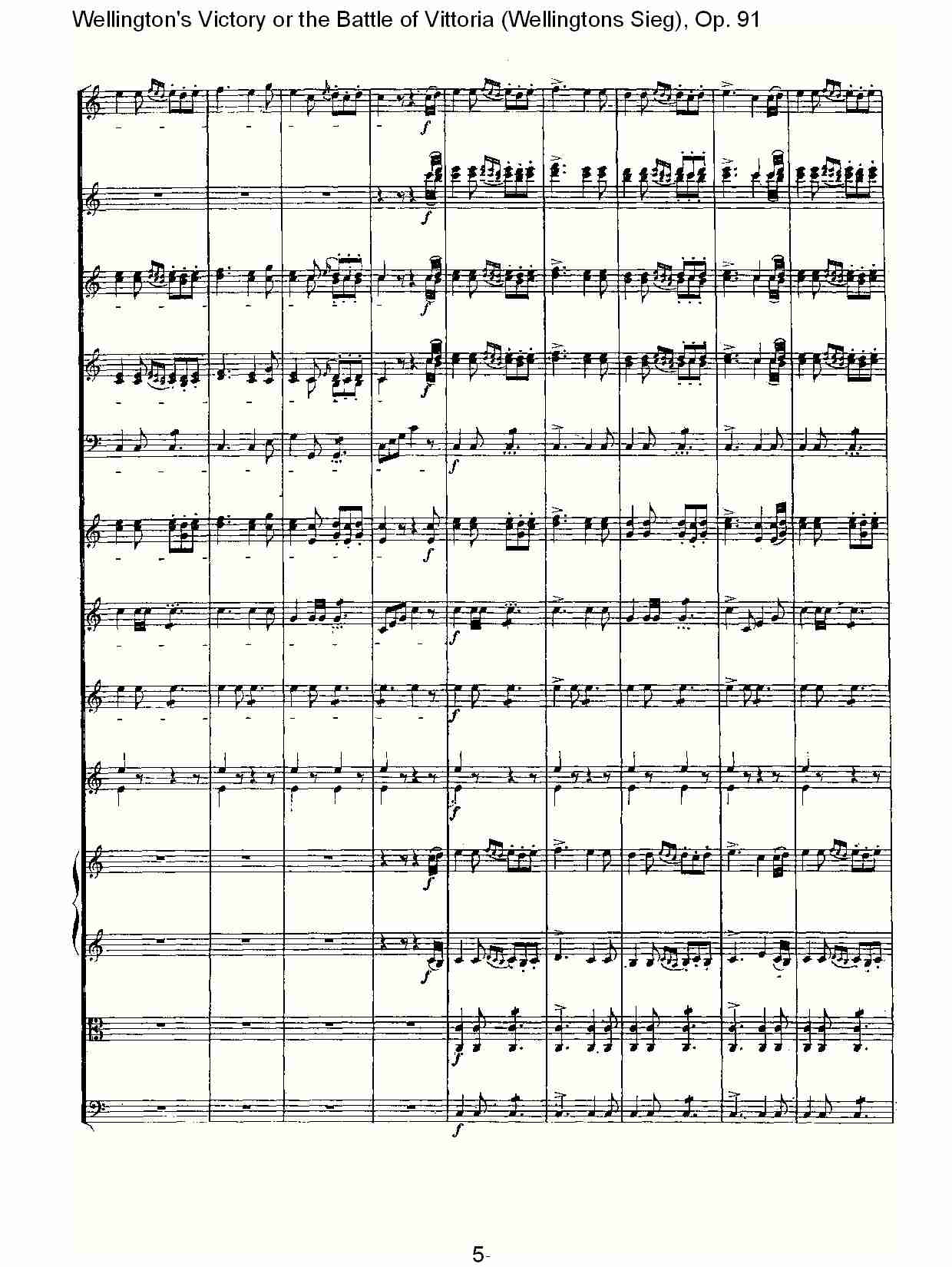 (Wellingtons Sieg), Op.91(第一乐章)(一)总谱（图5）