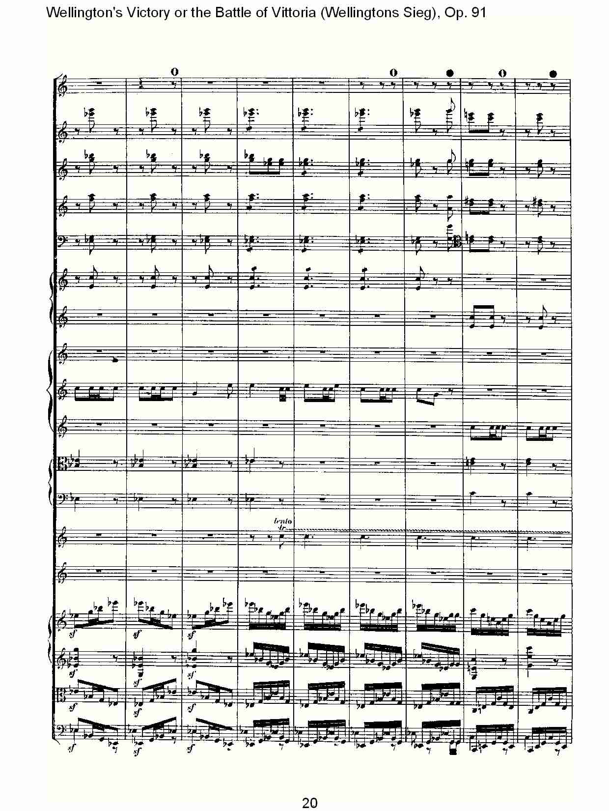 (Wellingtons Sieg), Op.91(第一乐章)(二)总谱（图10）