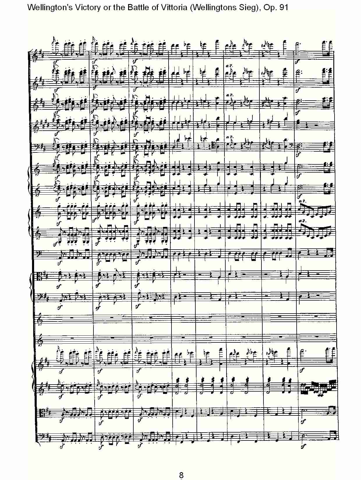 (Wellingtons Sieg), Op.91(第二乐章)(一)总谱（图9）