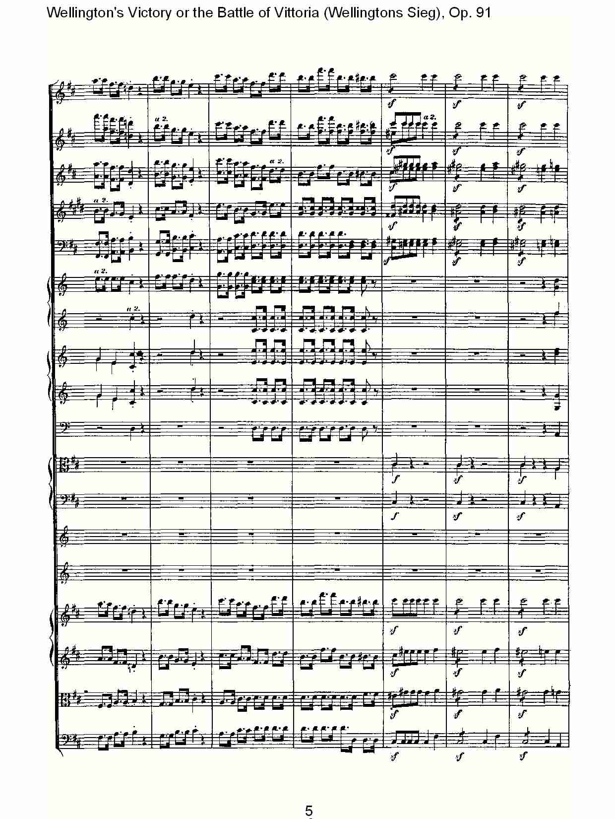 (Wellingtons Sieg), Op.91(第二乐章)(一)总谱（图6）