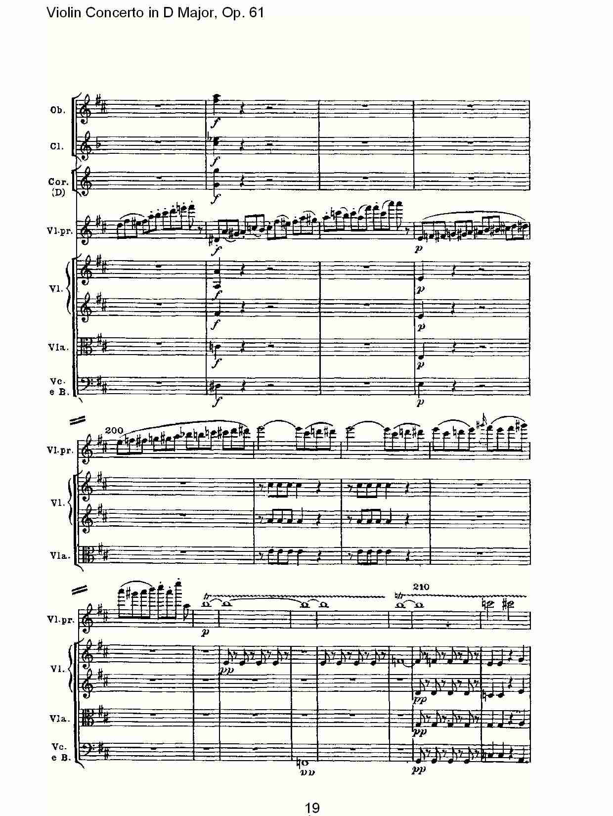 D大调小提琴协奏曲 Op.61第一乐章（二）总谱（图9）