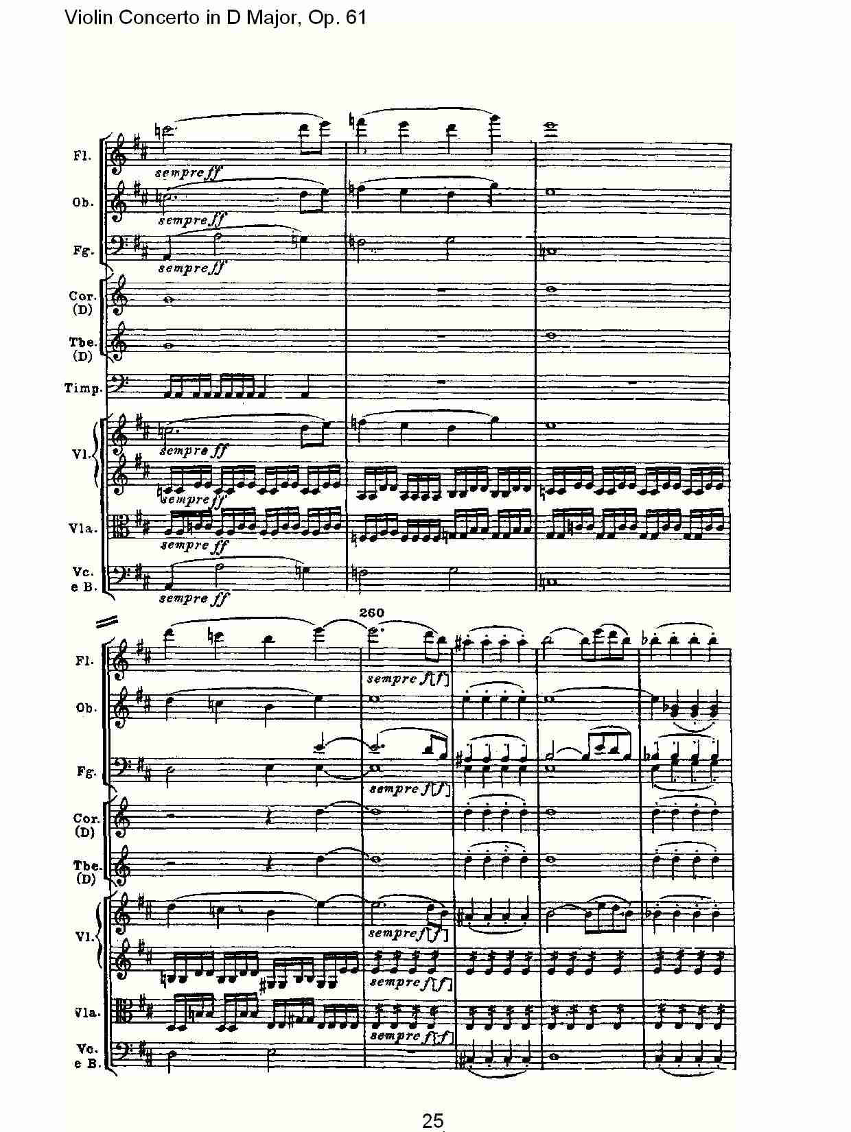 D大调小提琴协奏曲 Op.61第一乐章（三）总谱（图5）