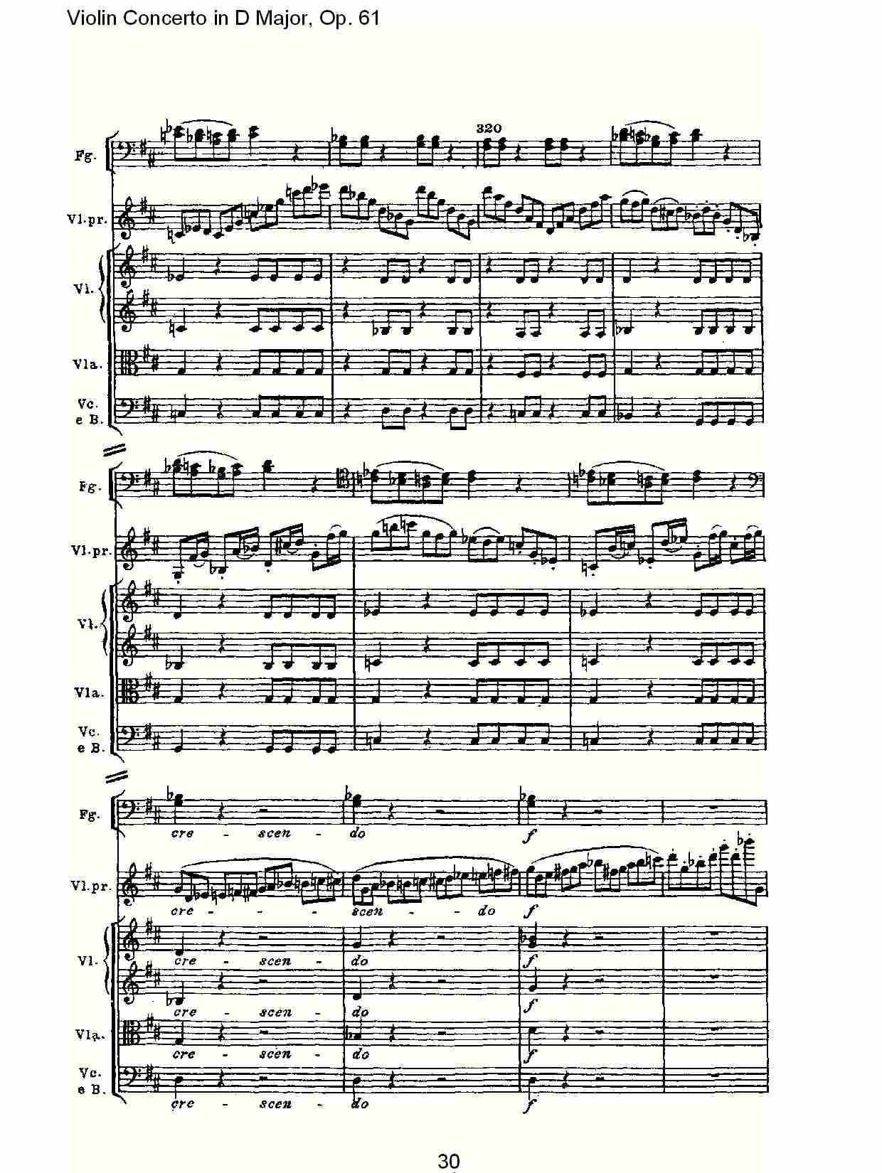 D大调小提琴协奏曲 Op.61第一乐章（三）总谱（图10）