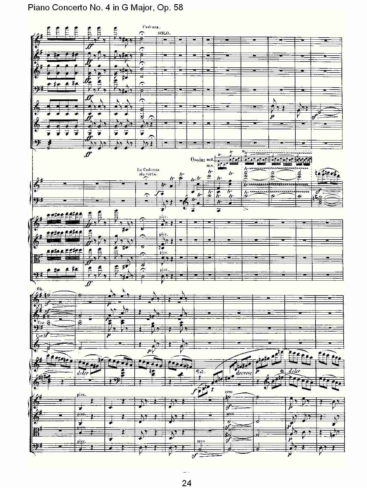 Ｇ大调钢琴第四协奏曲 Op.58第三乐章（三）总谱（图4）